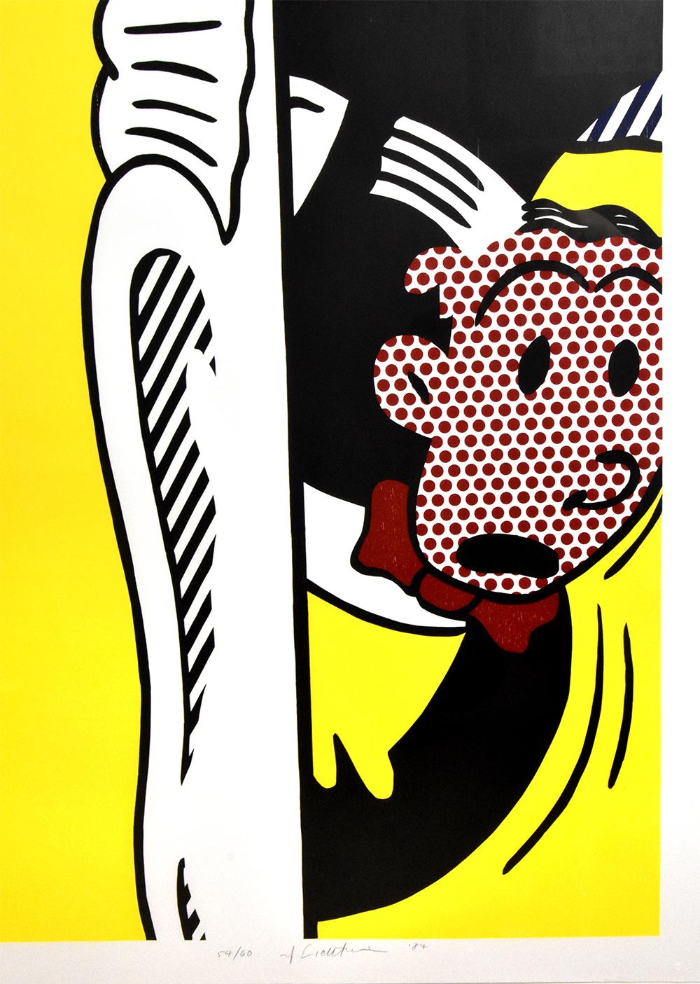 Two Paintings: Dagwood - Yellow Figurative Print by Roy Lichtenstein