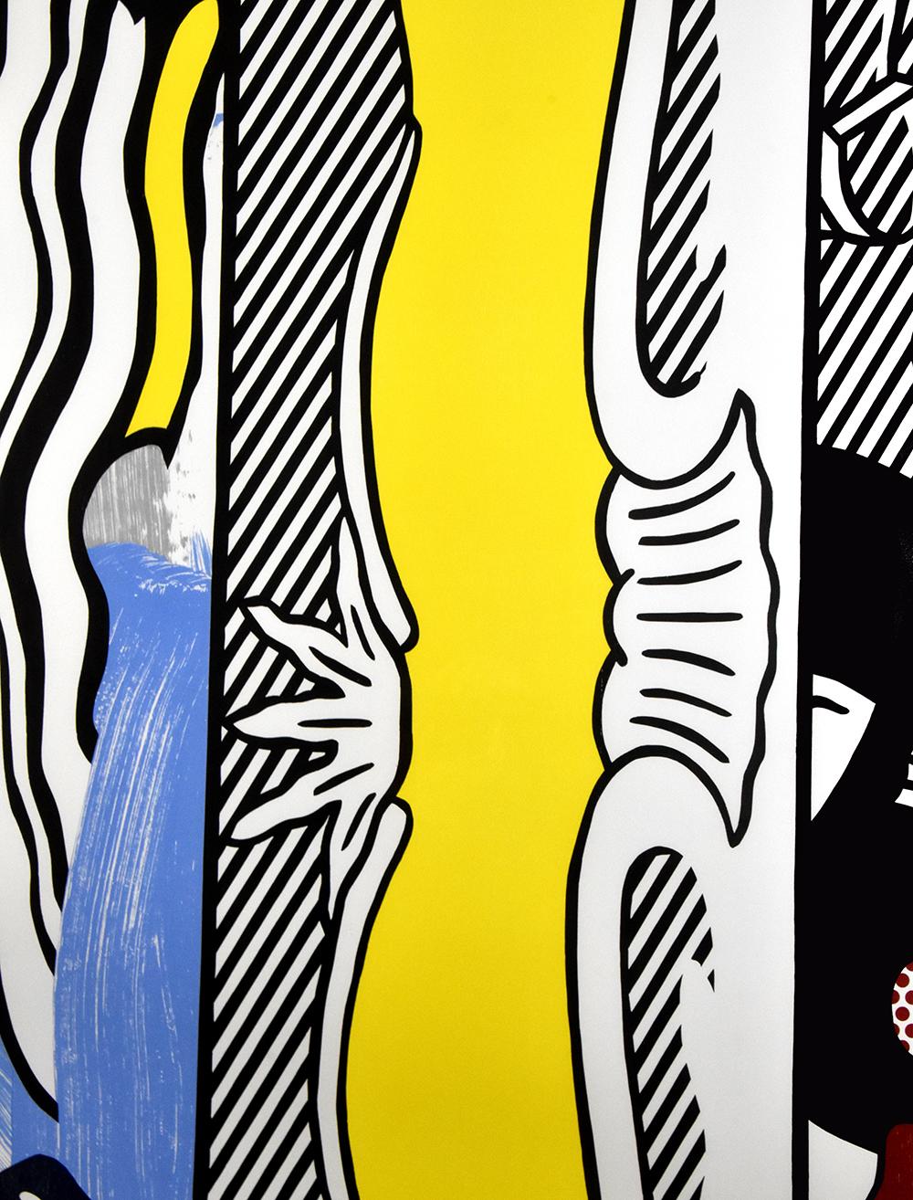 Roy Lichtenstein Two Paintings : Dagwood, 1984 est une œuvre vive et colorée qui témoigne de l'habileté de l'œuvre variée de Lichtenstein. L'œuvre est centrée sur la juxtaposition de sujets qui évoquent l'histoire personnelle et artistique de