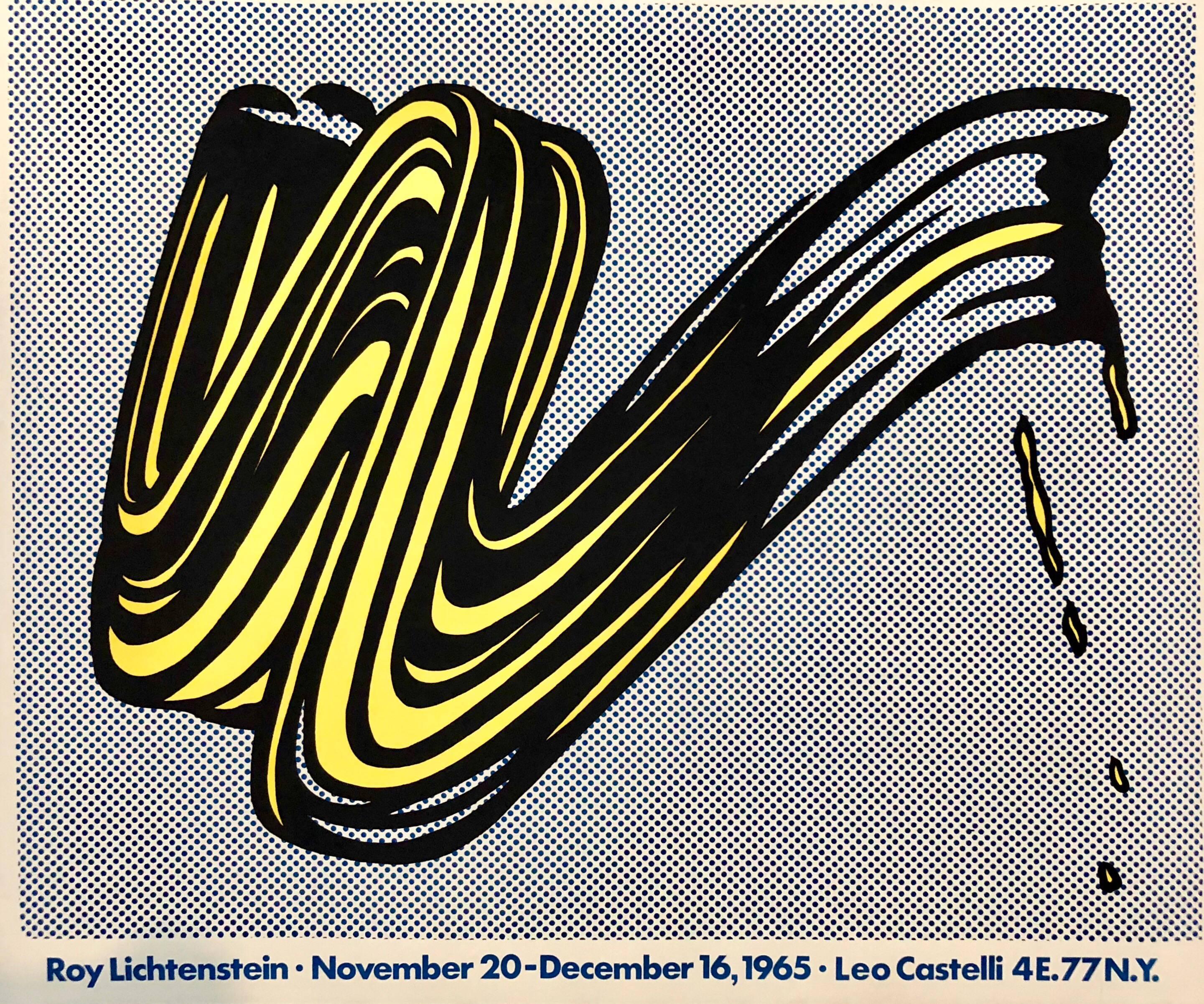 This is a offset lithograph in colors. it is a beautiful piece in nice condition. this is not signed in pencil.
Pop art artist, Roy Lichtenstein Born October 27, 1923 in New York City  
At the age of 14 in 1937 Lichtenstein begins watercolor classes