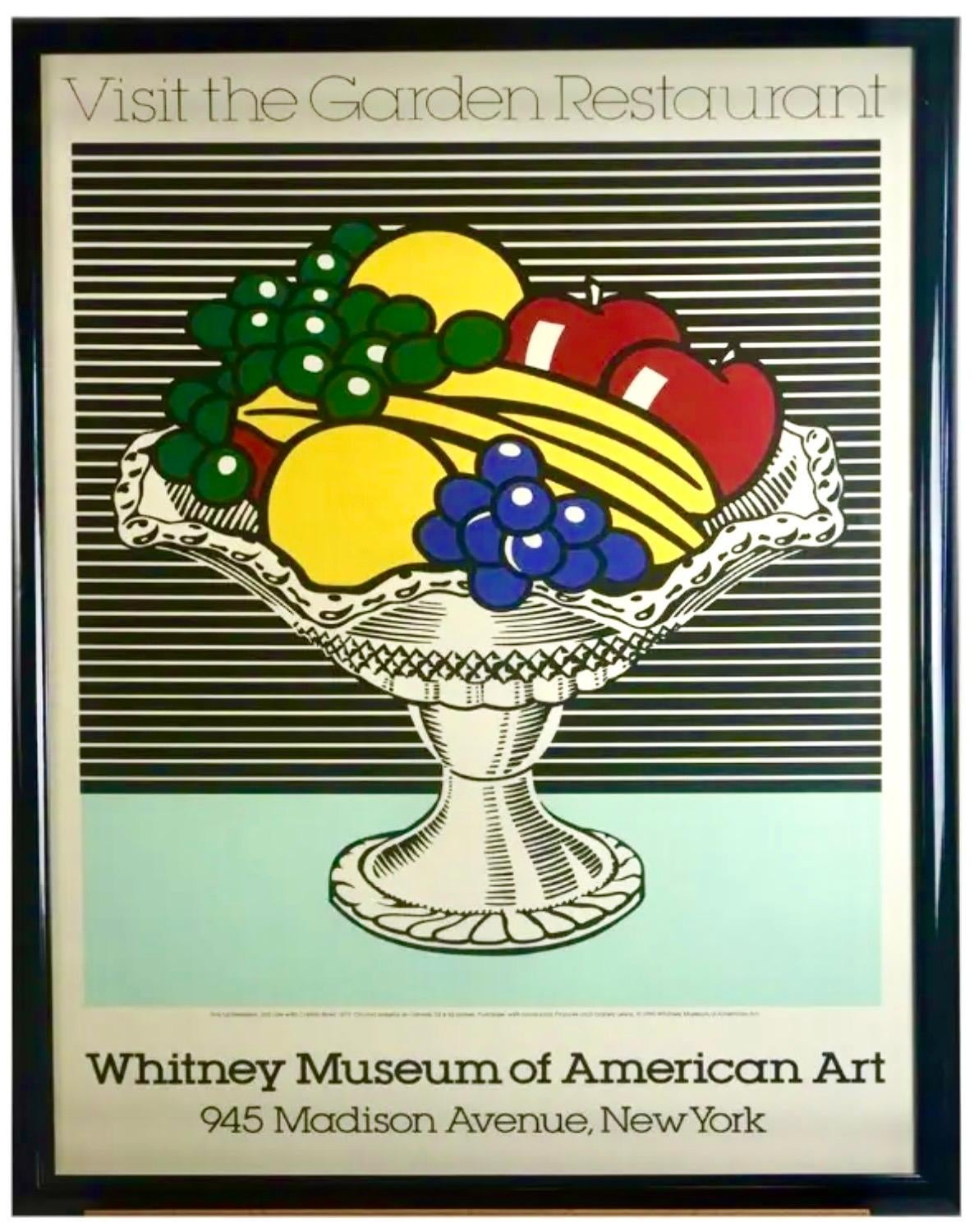 Vintage Offset Lithograph Screenprint Roy Lichtenstein Pop Art Whitney Poster