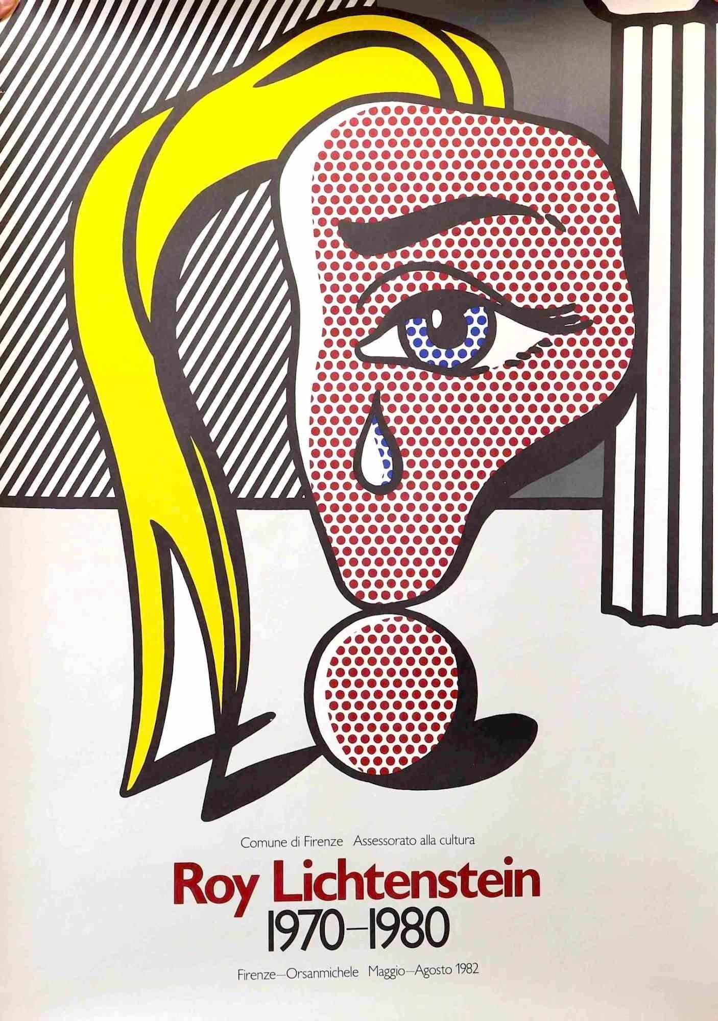 Vintage Poster Exhibition in Florence is a very colorful artwork realized by Roy Lichtenstein in 1982.

Mixed colored offset  on paper.

This beautiful print was realized on the occasion of the exhibition held in Orsanmichele in Florence