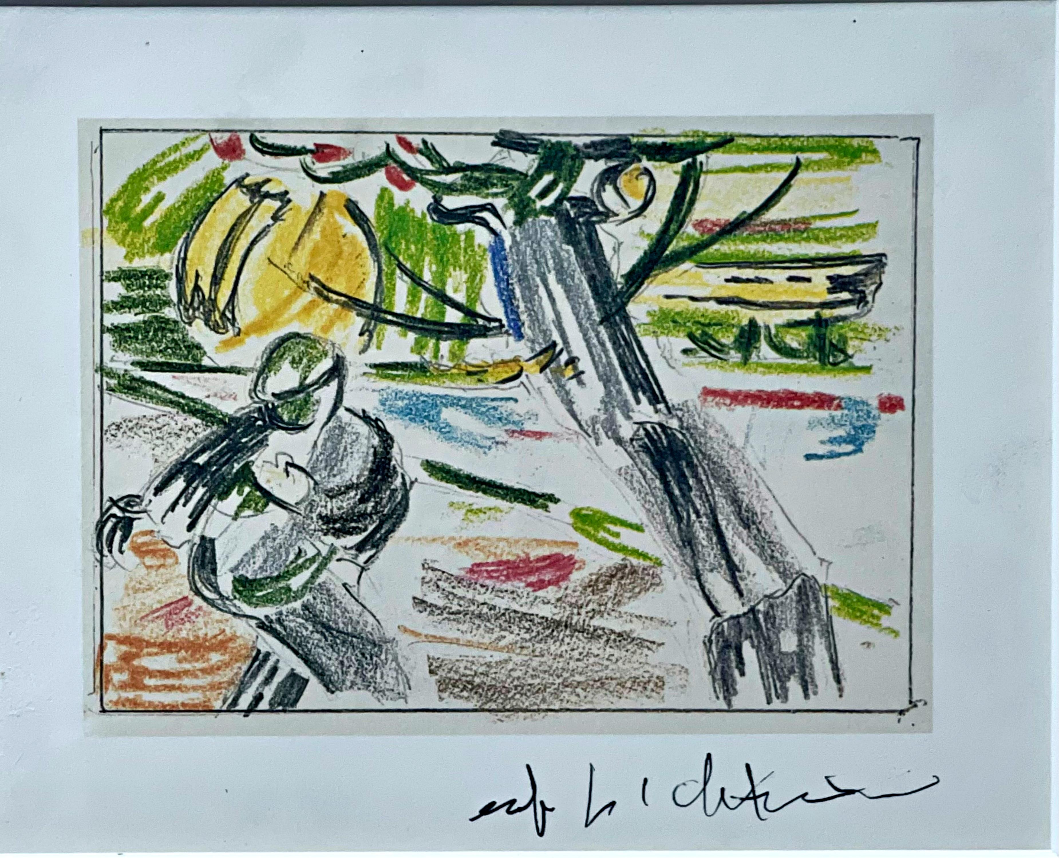 Historically scarce -- hand signed museum invitations by Lichtenstein from MoMA, where the artist attended himself, rarely surface, especially when framed and preserved at this level. 

Roy Lichtenstein
VIP Invitation to Museum of Modern Art black