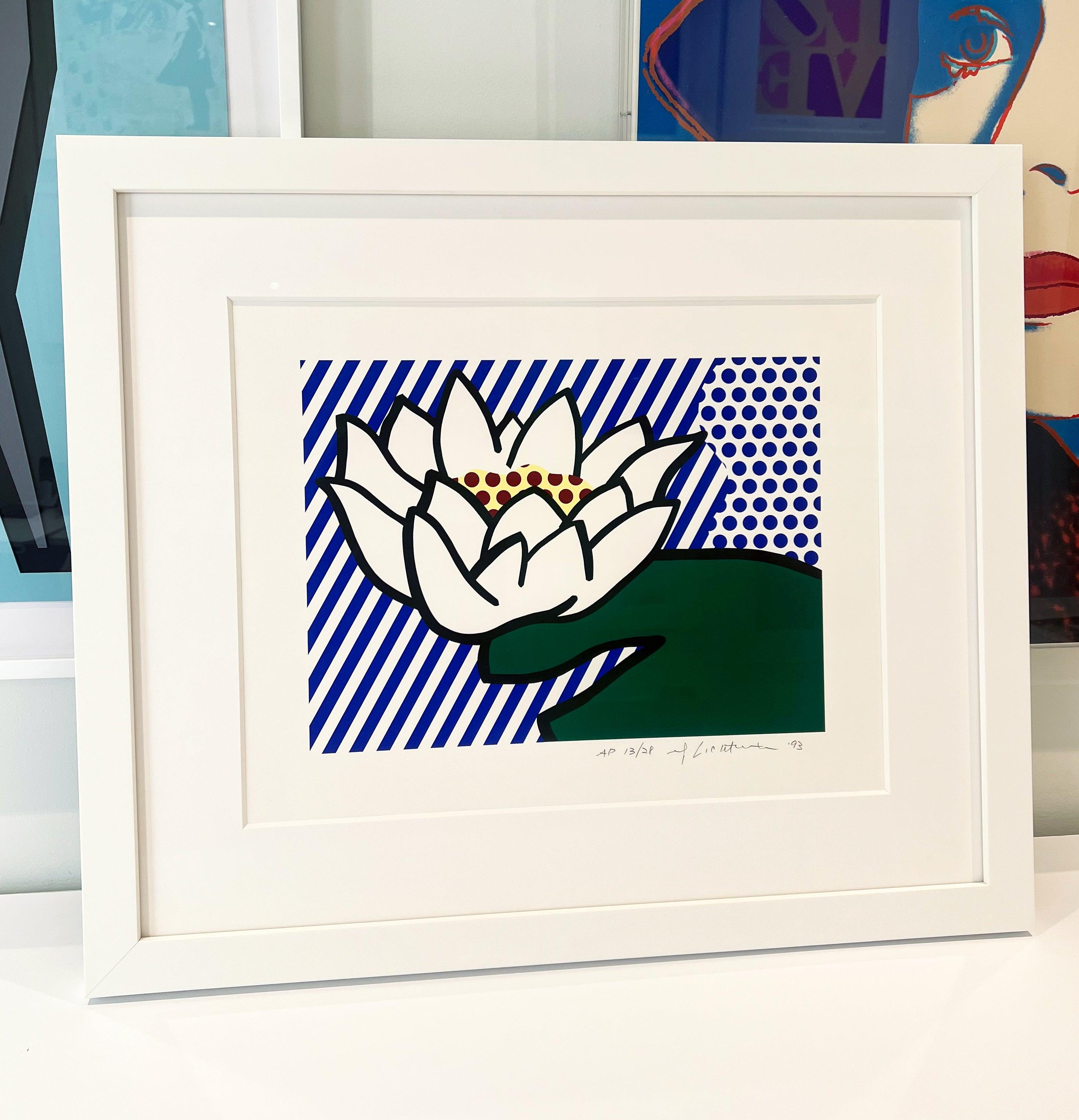 Lirio de agua - Print Gris de Roy Lichtenstein