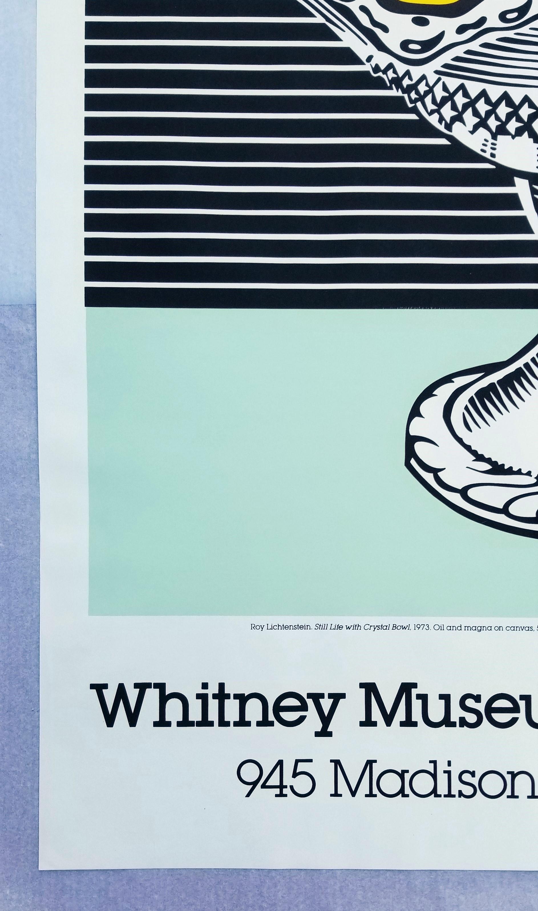 Whitney Museum of American Art (Still Life with Crystal Bowl) Poster /// Pop Art 1