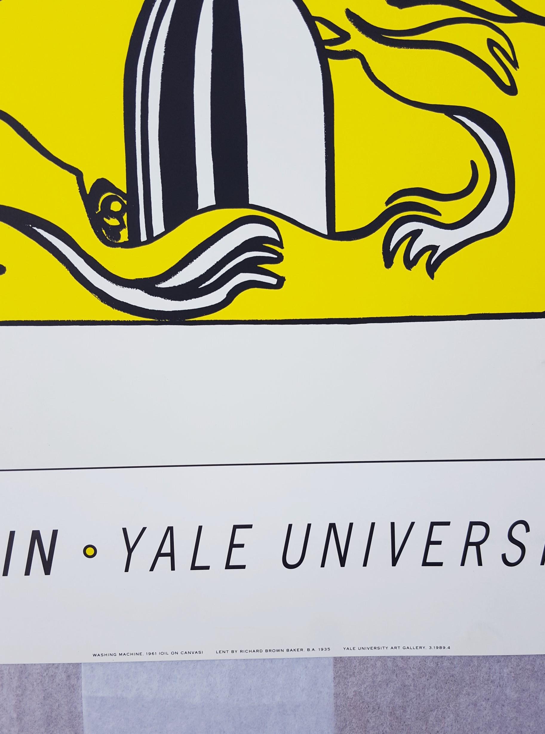 Yale University Art Gallery (Washing Machine) Poster /// Pop Roy Lichtenstein For Sale 3