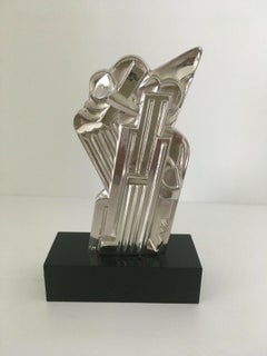 Salute to Airmail, Limited Edition Chromium Plated Bronze, Roy Lichtenstein
