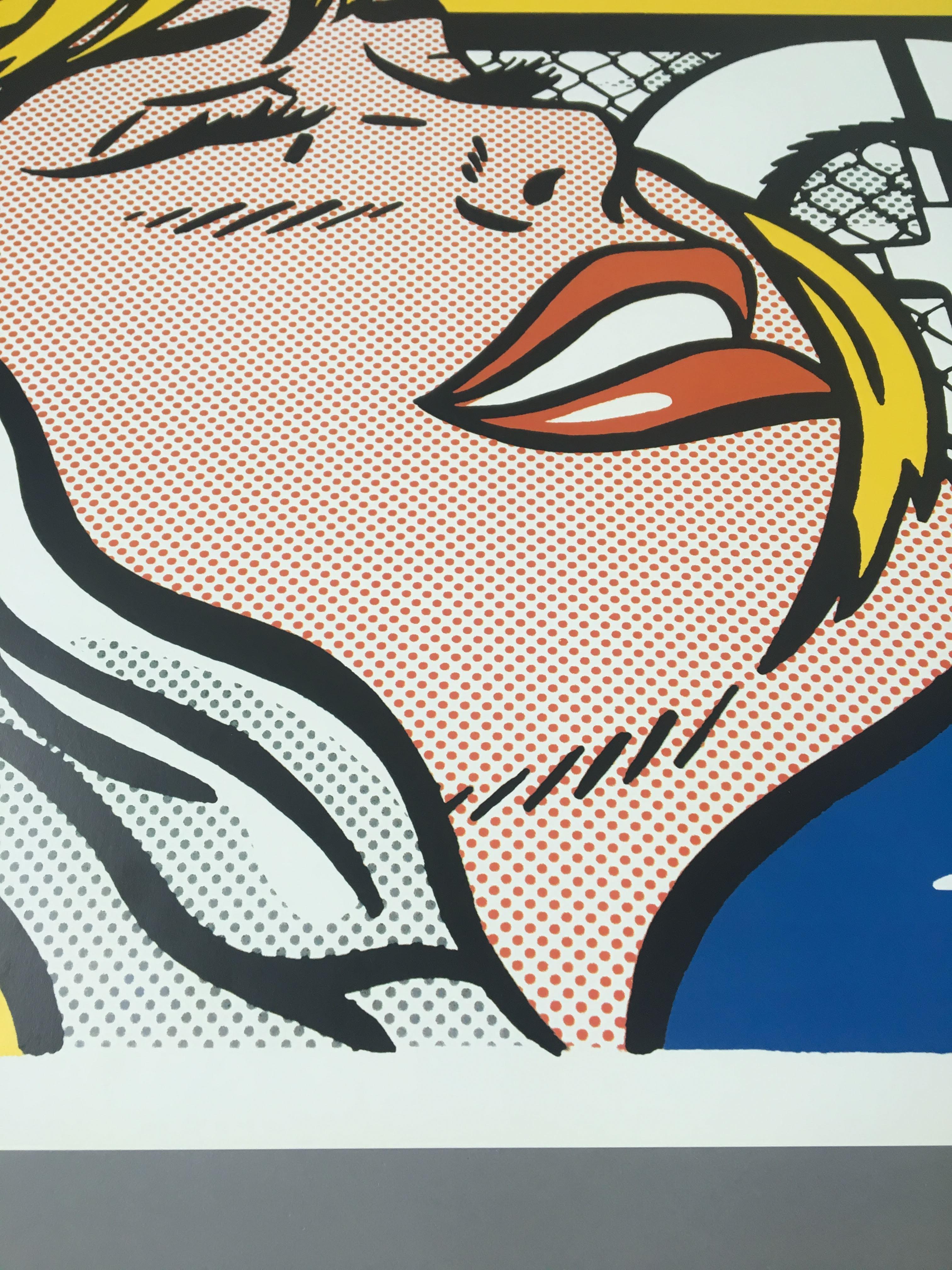 (after) Roy Lichtenstein 'Shipboard Girl' Rare 1982 Print on Wove Paper In Excellent Condition For Sale In Frederiksberg, Copenhagen