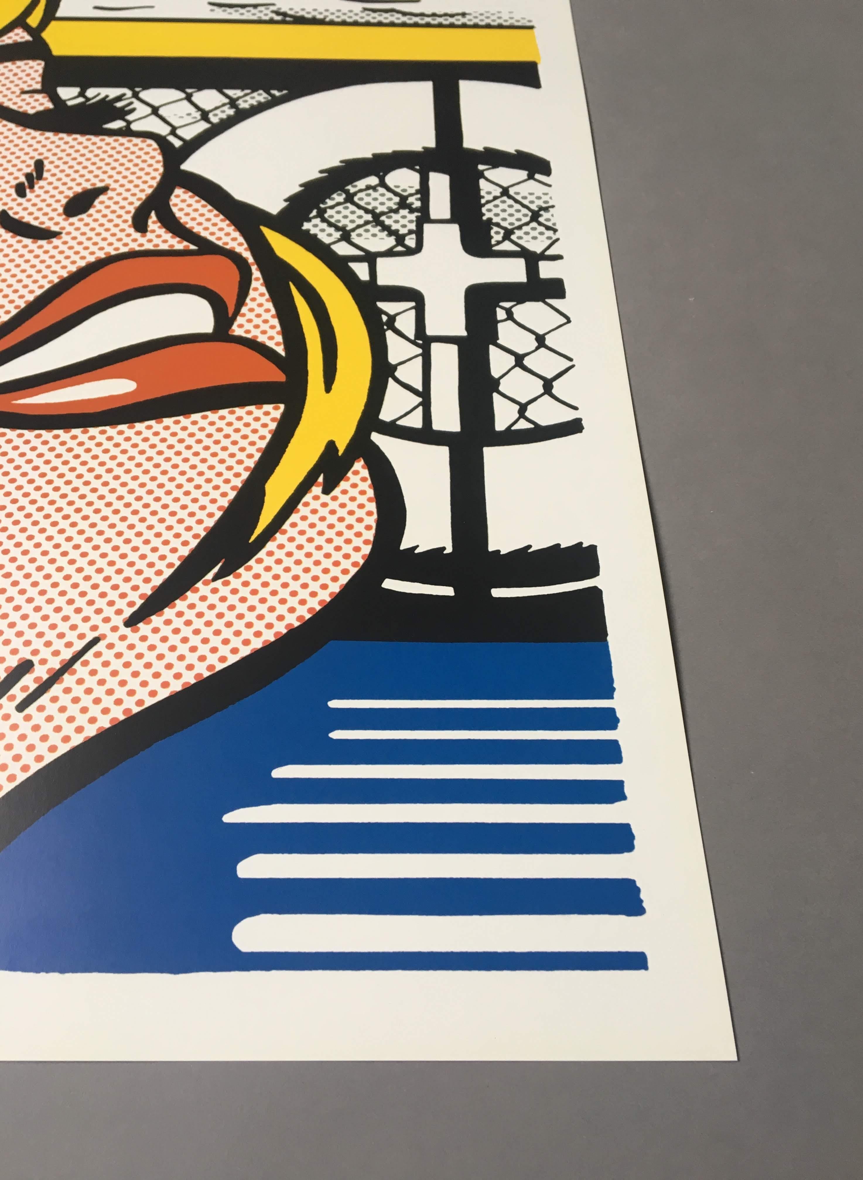 Late 20th Century (after) Roy Lichtenstein 'Shipboard Girl' Rare 1982 Print on Wove Paper For Sale
