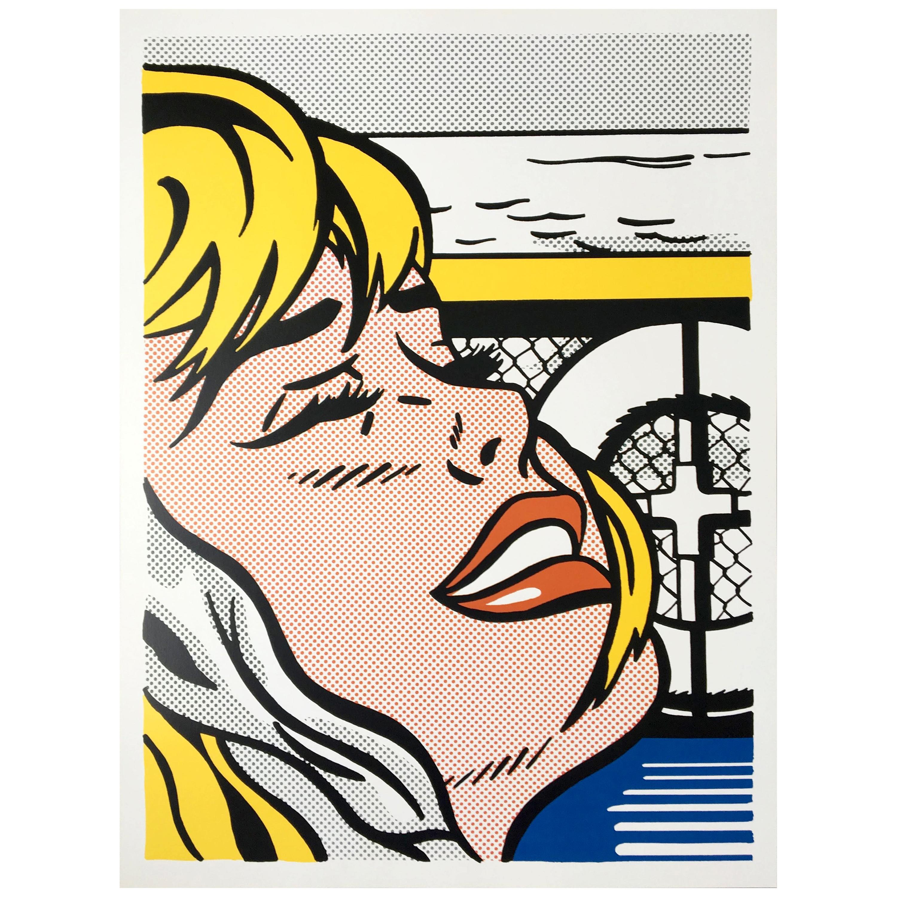 (after) Roy Lichtenstein 'Shipboard Girl' Rare 1982 Print on Wove Paper For Sale