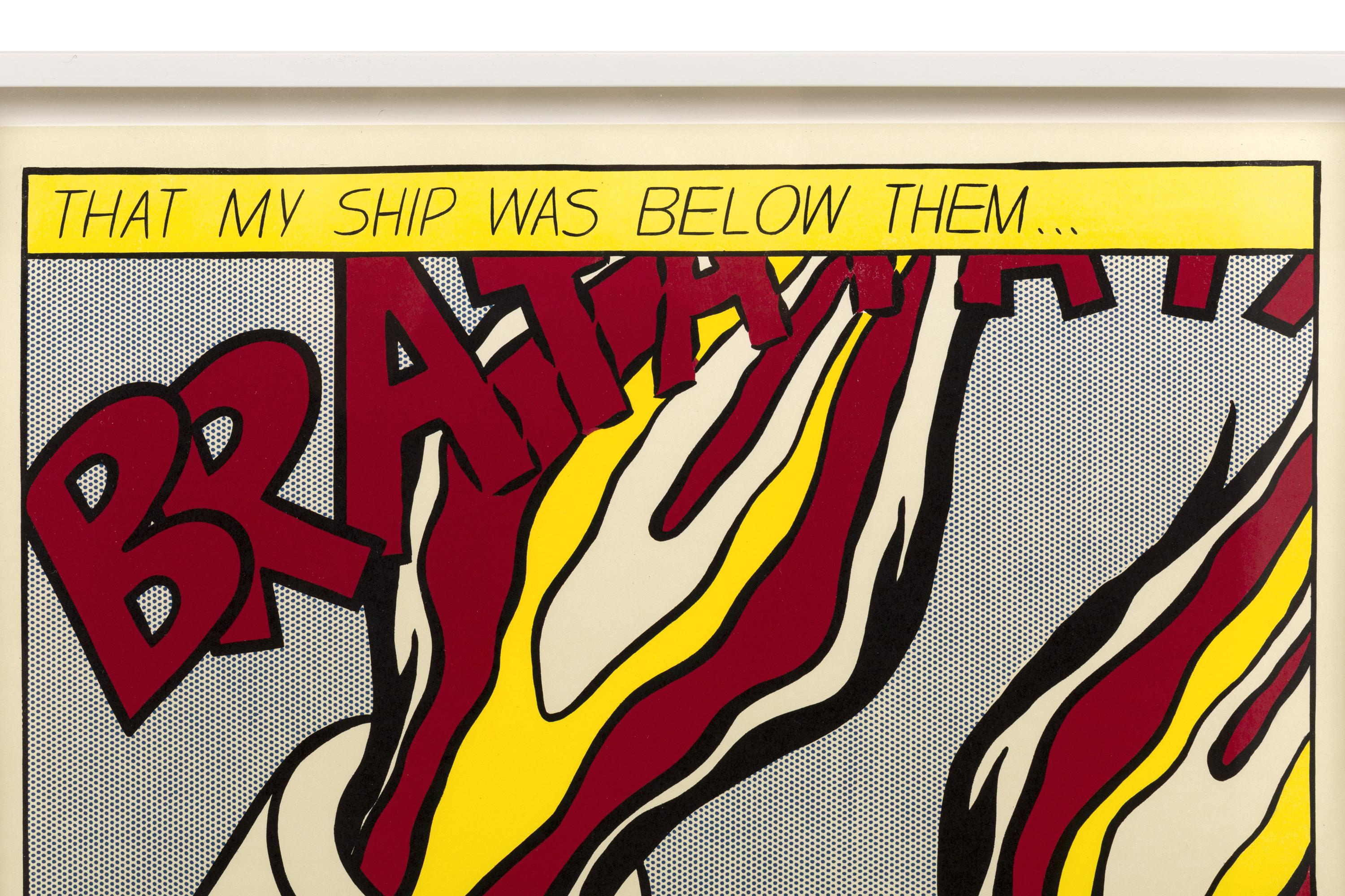 Roy Lichtenstein Signed Triptych 