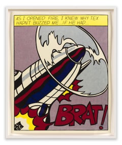 Roy Lichtenstein, signiertes Triptychon „As I Opened Fire“, Drucke, Stedelijk Museum