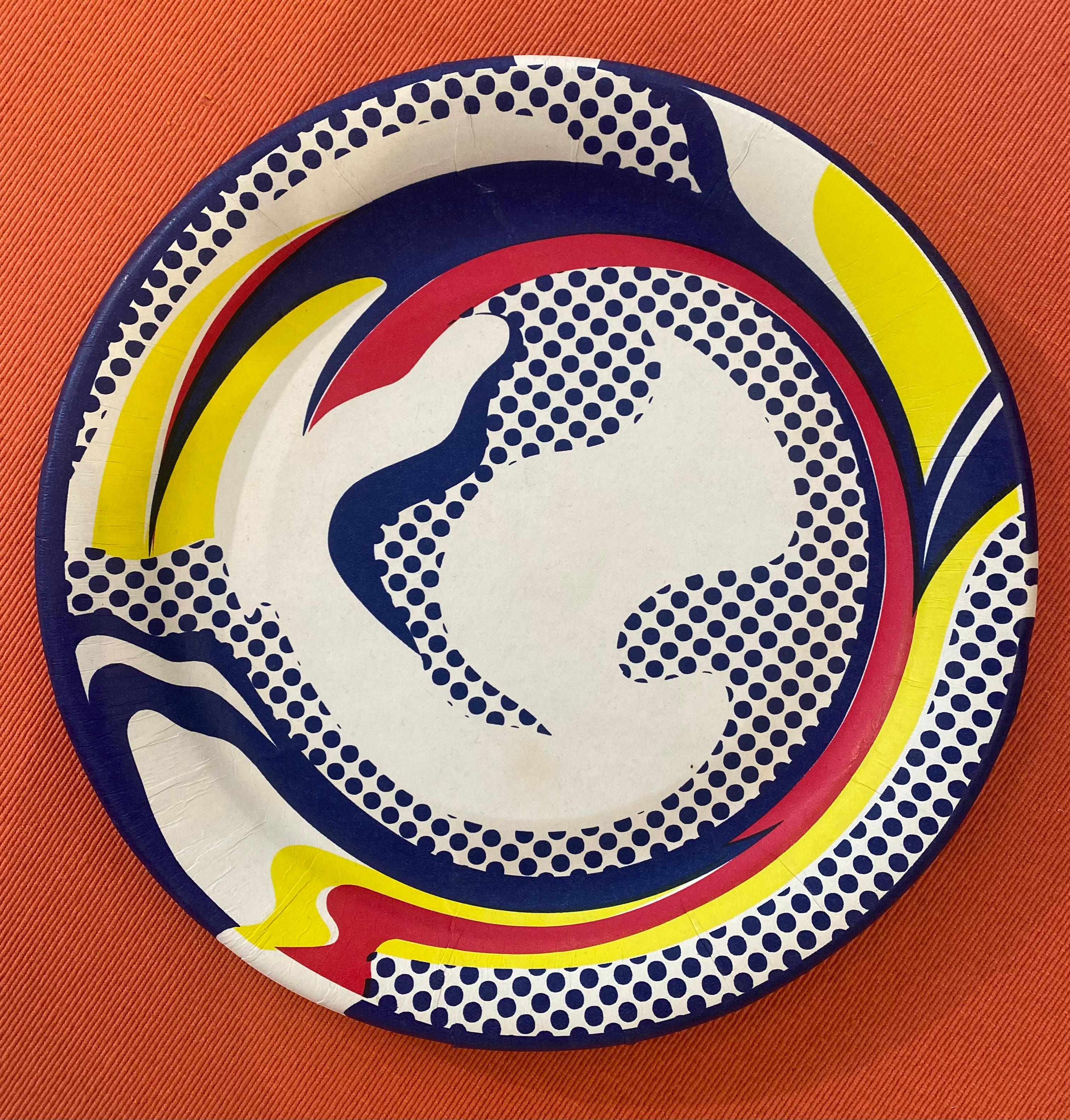 Roy Lichtenstein - Silkscreen on cardboard plate 1969  In Fair Condition For Sale In Saint ouen, FR