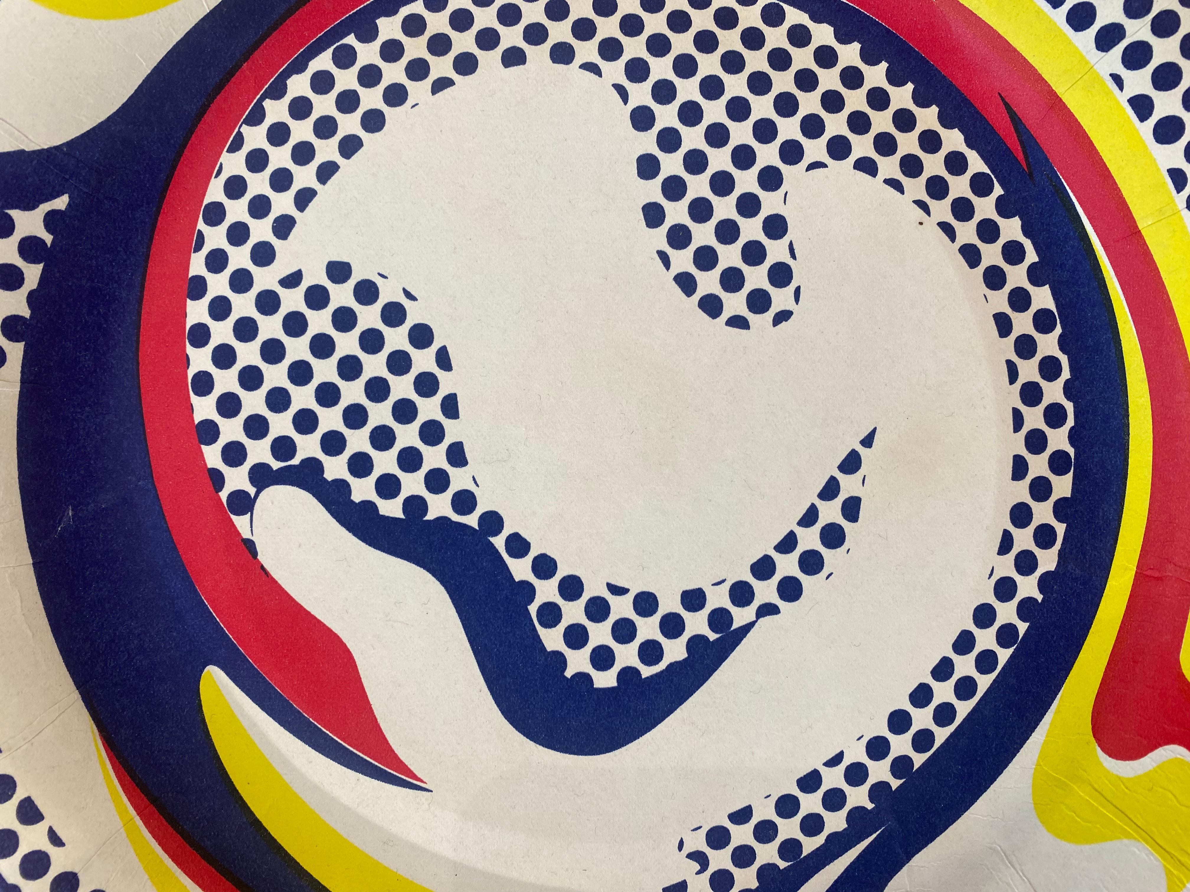 Milieu du XXe siècle Roy Lichtenstein - Sérigraphie sur plaque de carton 1969  en vente