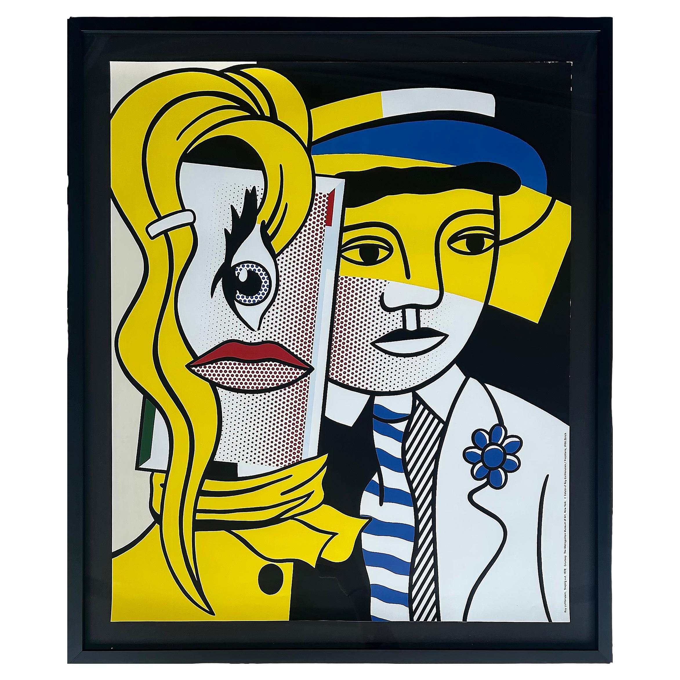 Roy Lichtenstein Stepping Out Cartel de la Exposición Metropolitana, Suiza 1998