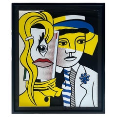 Roy Lichtenstein Stepping Out Metropolitan Exhibition Poster, Switzerland 1998