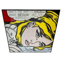 Roy Lichtenstein "That's The Way It Should Have Begun!" Pop Art Screenprint
