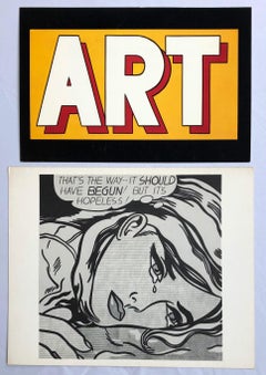 Roy Lichtenstein Vintage Announcements, Set of 2