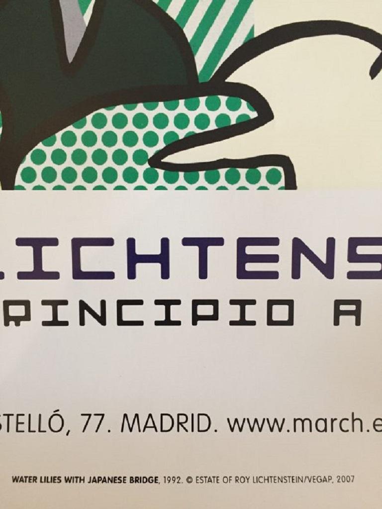Exhibition poster by Roy Lichtenstein for a show held in Madrid, Spain in 2007