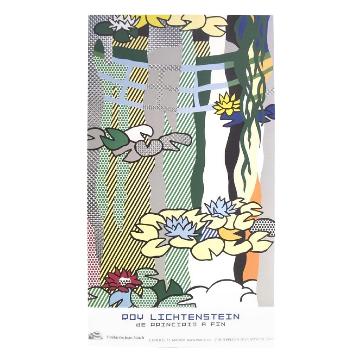 Roy Lichtenstein Water Lilies Original Vintage Poster