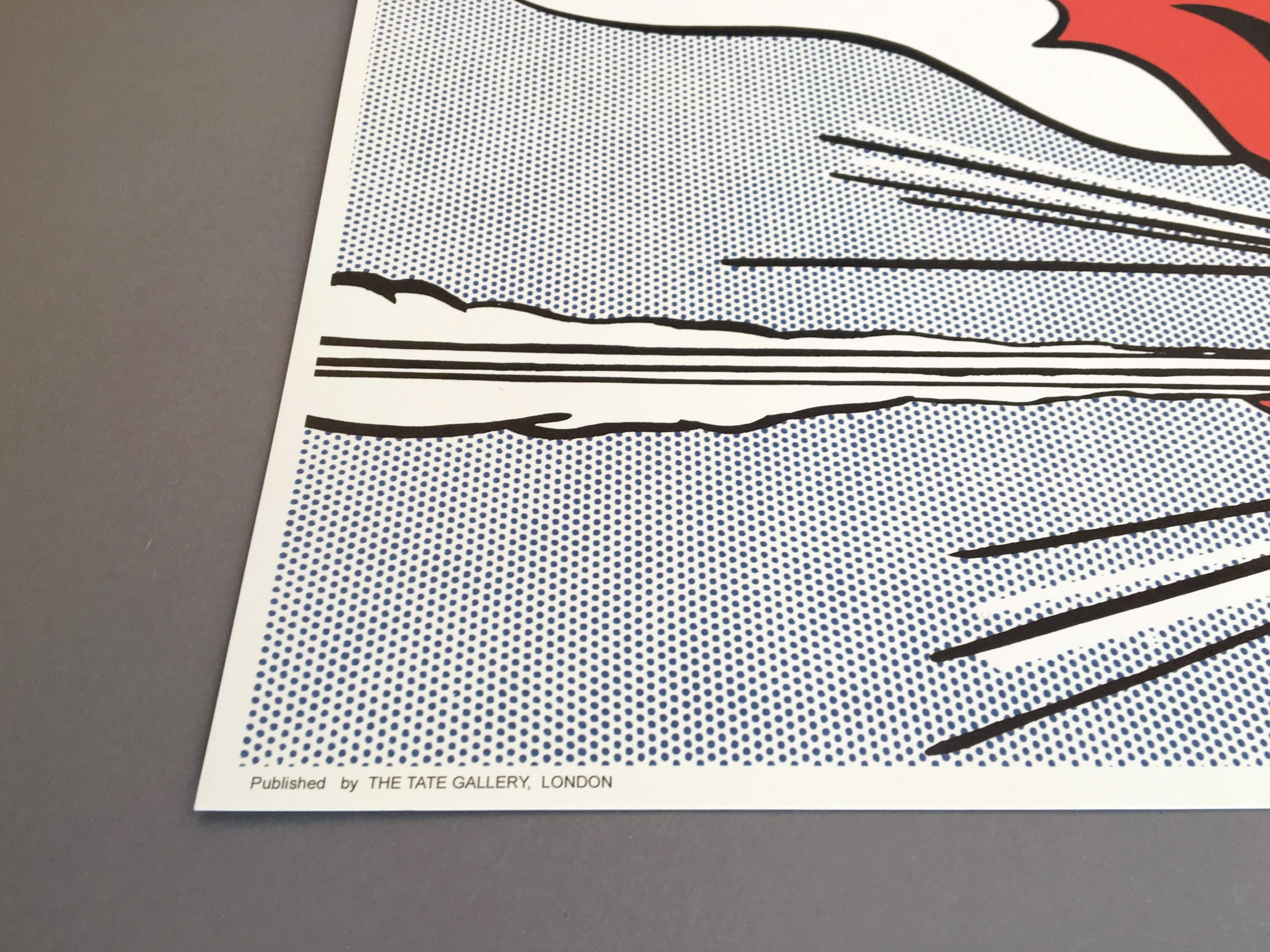 Roy Lichtenstein 'Whaam!' Rare Original Diptych Print Set on Wove Paper For Sale 2