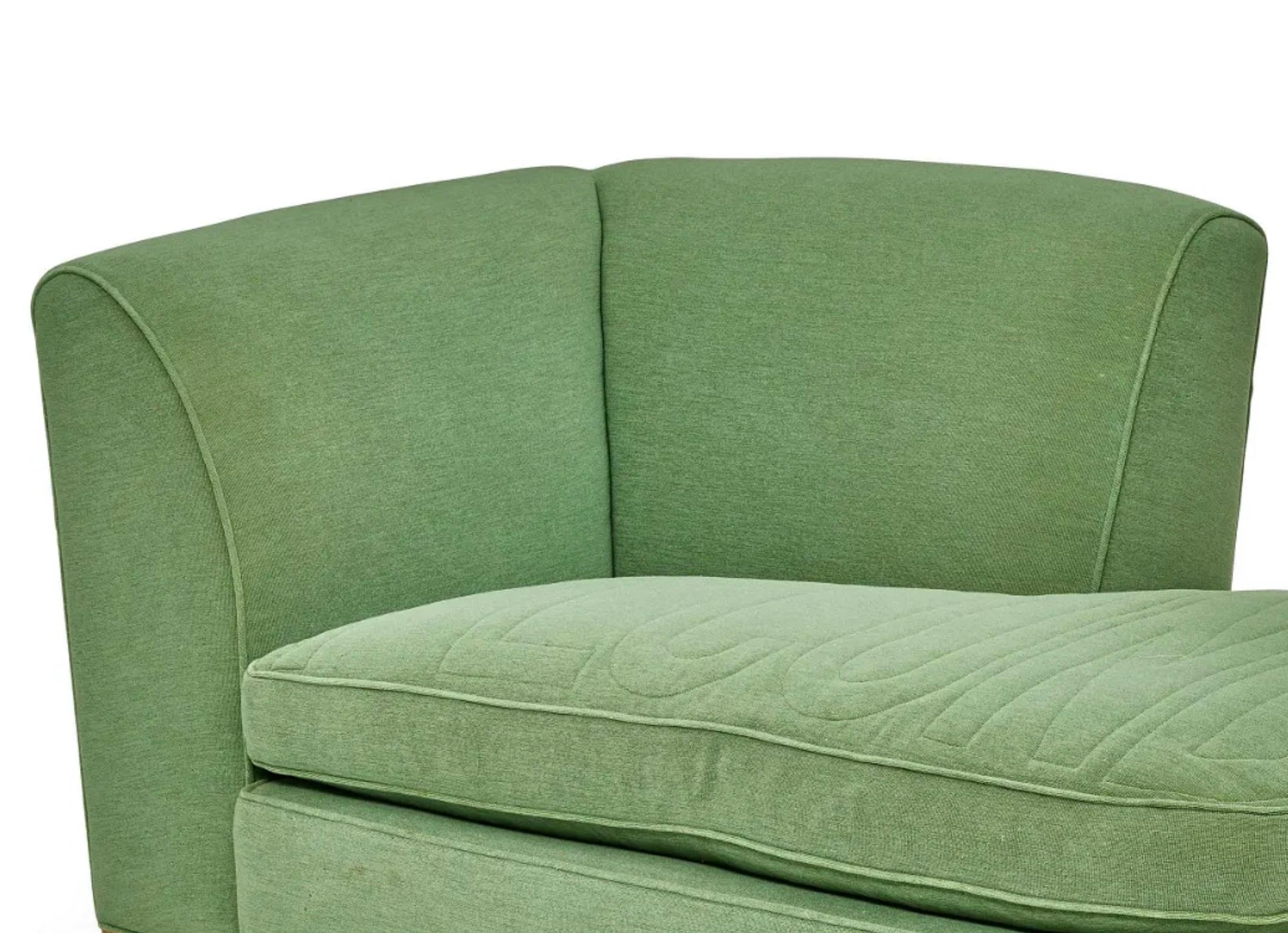 Post-Modern Roy McMakin Postmodern Chaise Longue, Green, Domestic Furniture Co, USA, 1988
