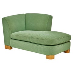Roy McMakin Postmodern Chaise Longue, Green, Domestic Furniture Co, USA, 1988