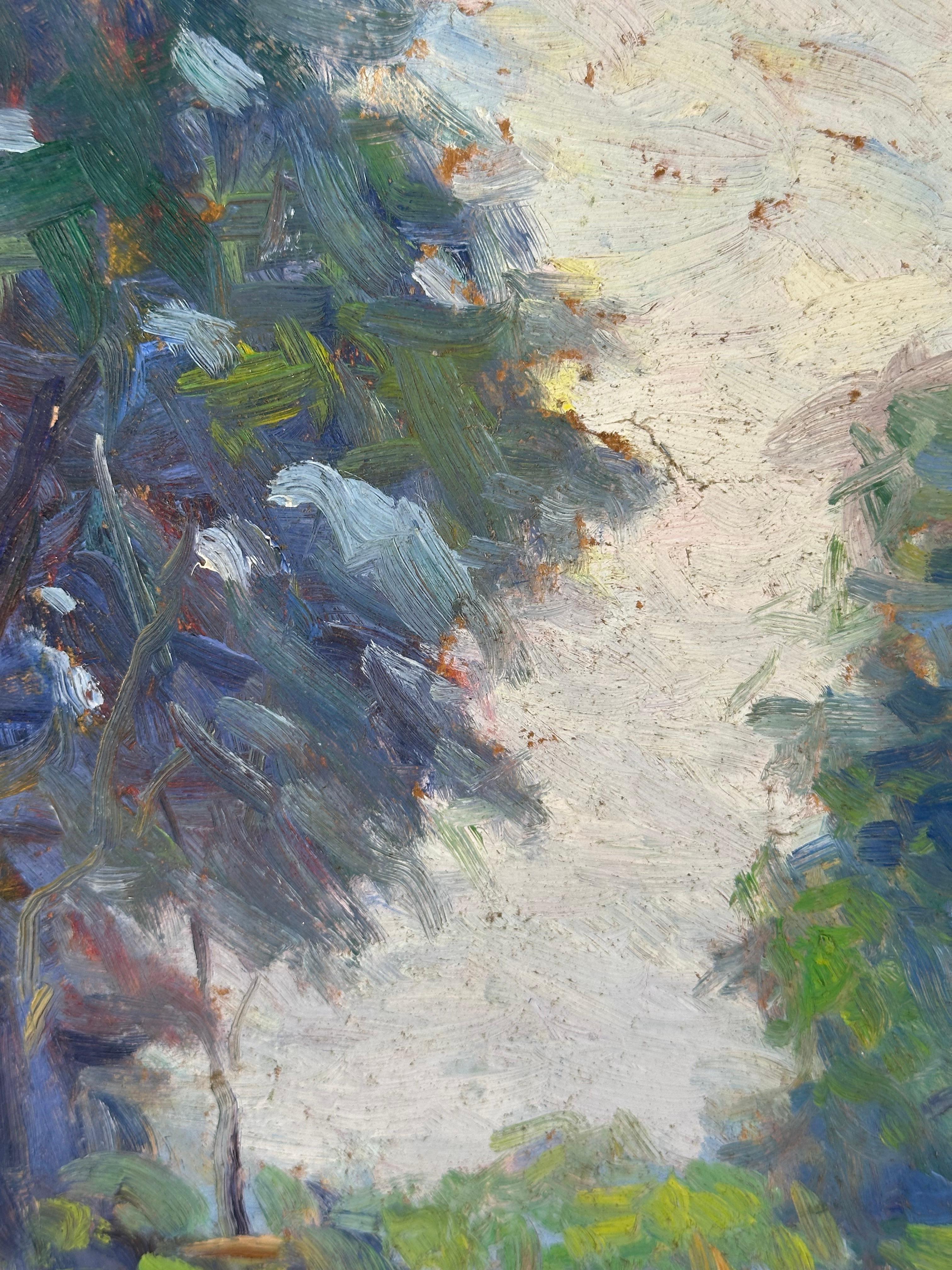 Roy Nuse (1885-1975)

Kinder beim Fischen an einem Bach, 1923

Öl auf Platte, 12 x 16 Zoll. Gesamtmaß mit Rahmen 17,5 x 21,5 Zoll.

Signiert und datiert mit Monogramm unten links. 

Roy C. Nuse war von 1925 bis 1954 ein angesehener Lehrer an der