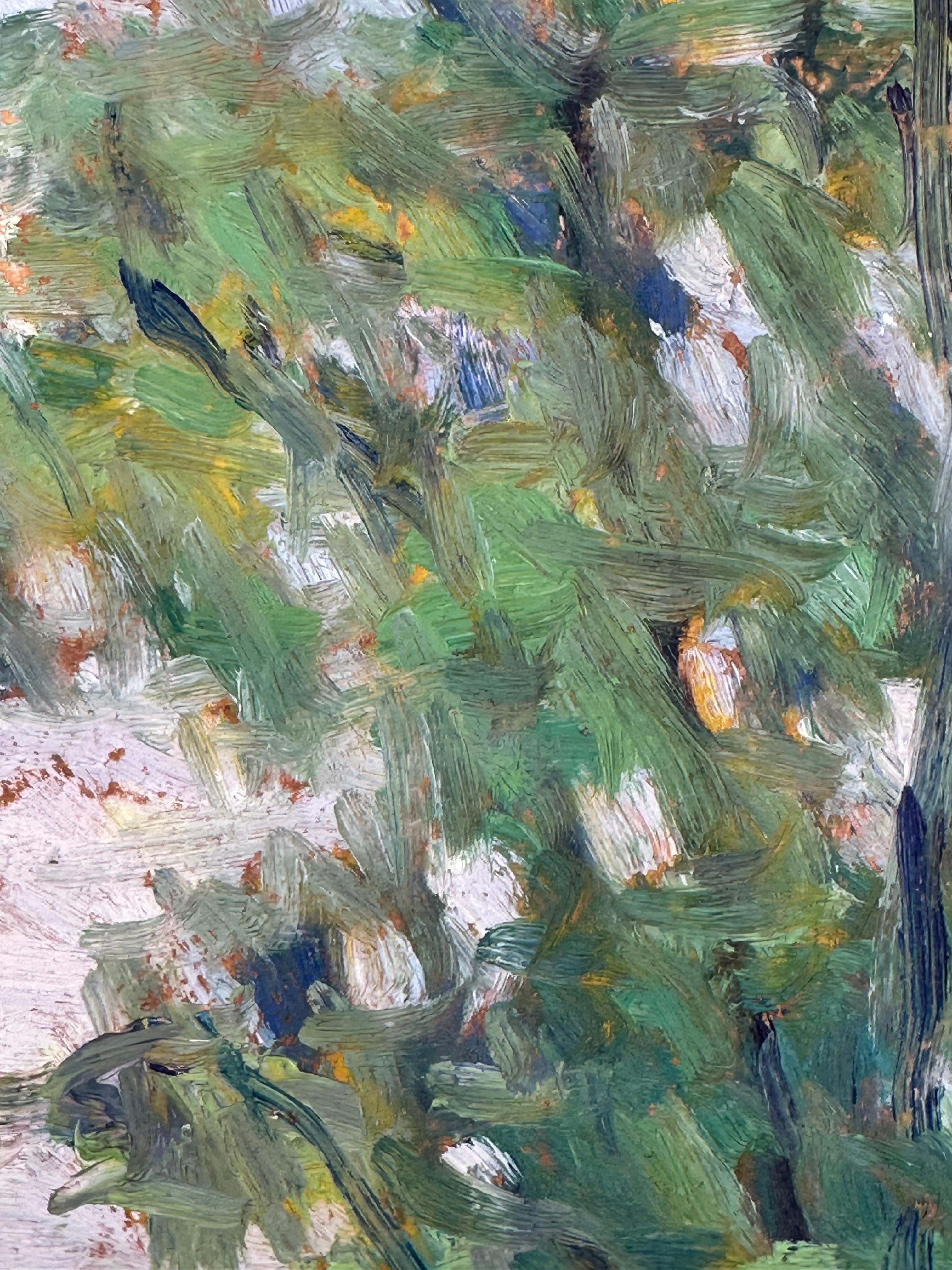 Kinder angeln in einem Bach (PA Impressionistisches Landschaftsgemälde) 2