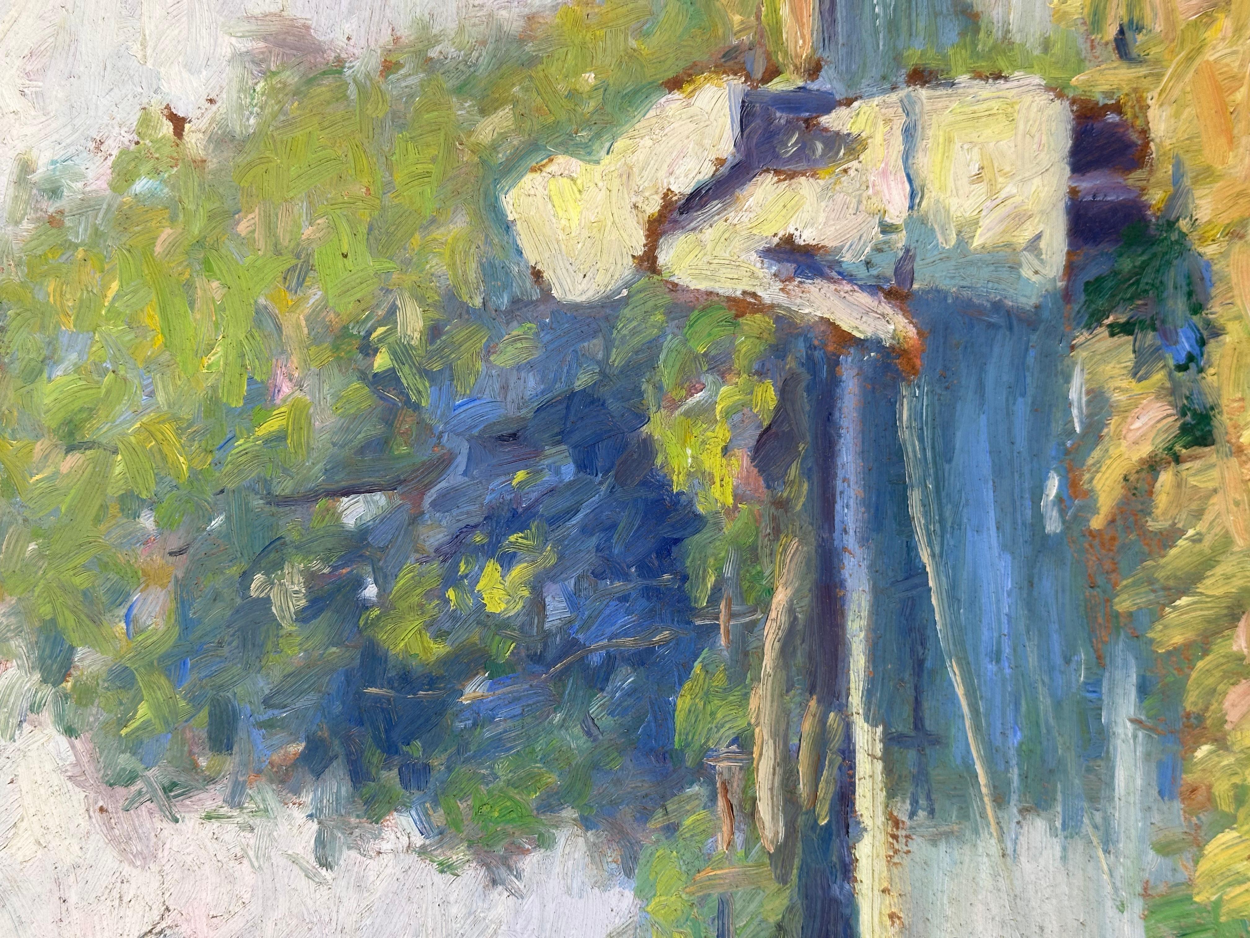 Kinder angeln in einem Bach (PA Impressionistisches Landschaftsgemälde) 3