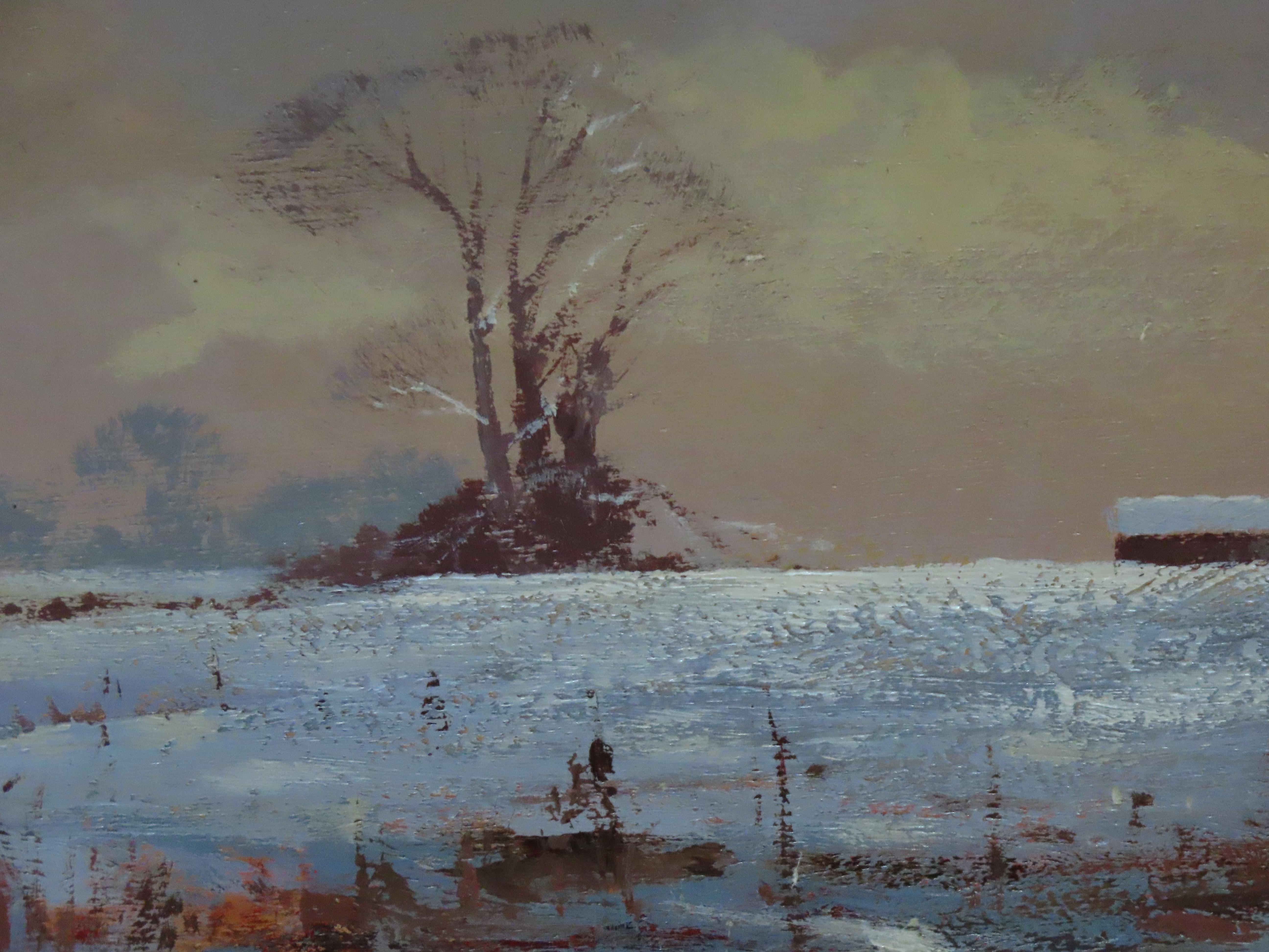 Pair of Original Oils on Board. ROY PERRY,  R.I., 