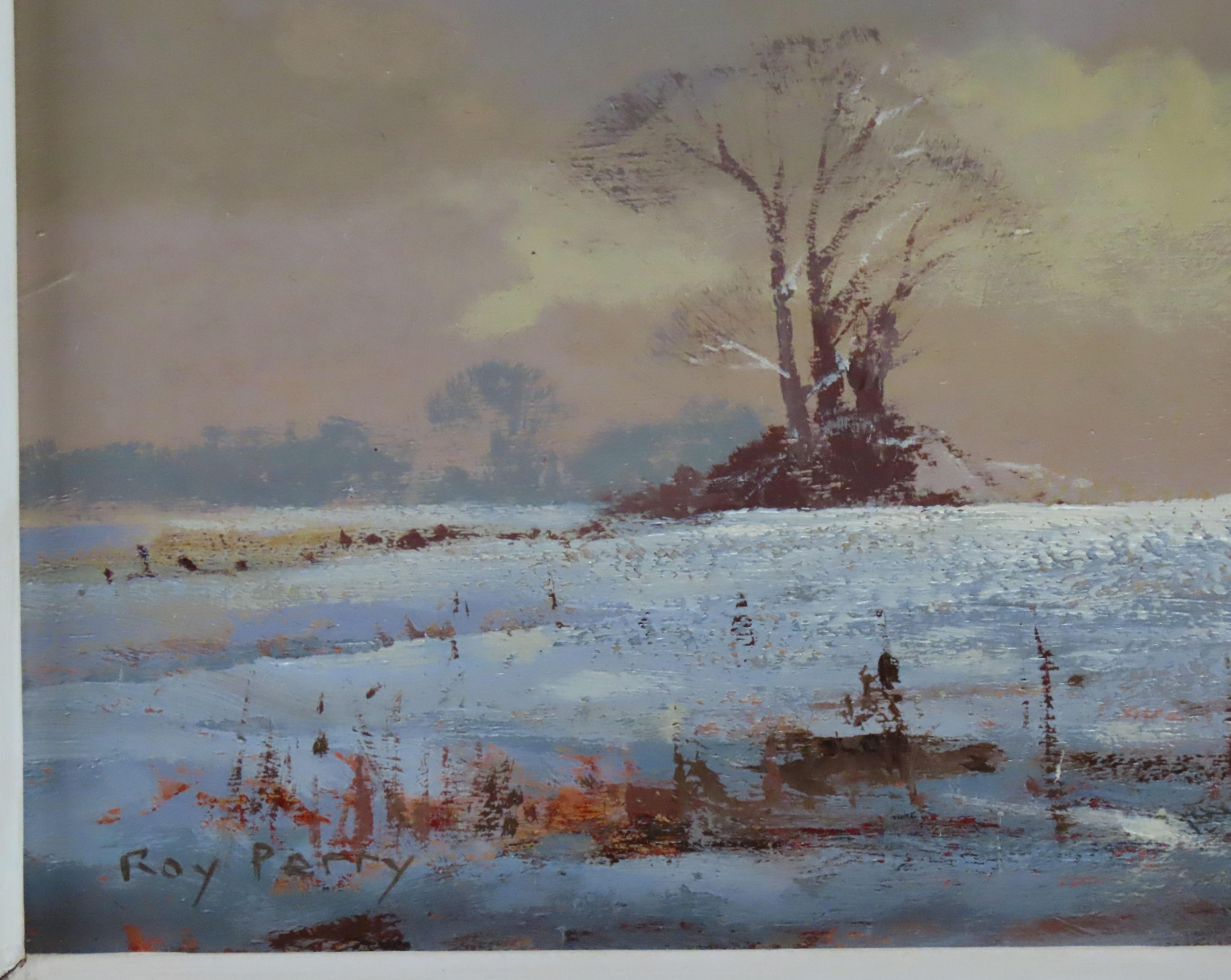Pair of Original Oils on Board. ROY PERRY,  R.I., 