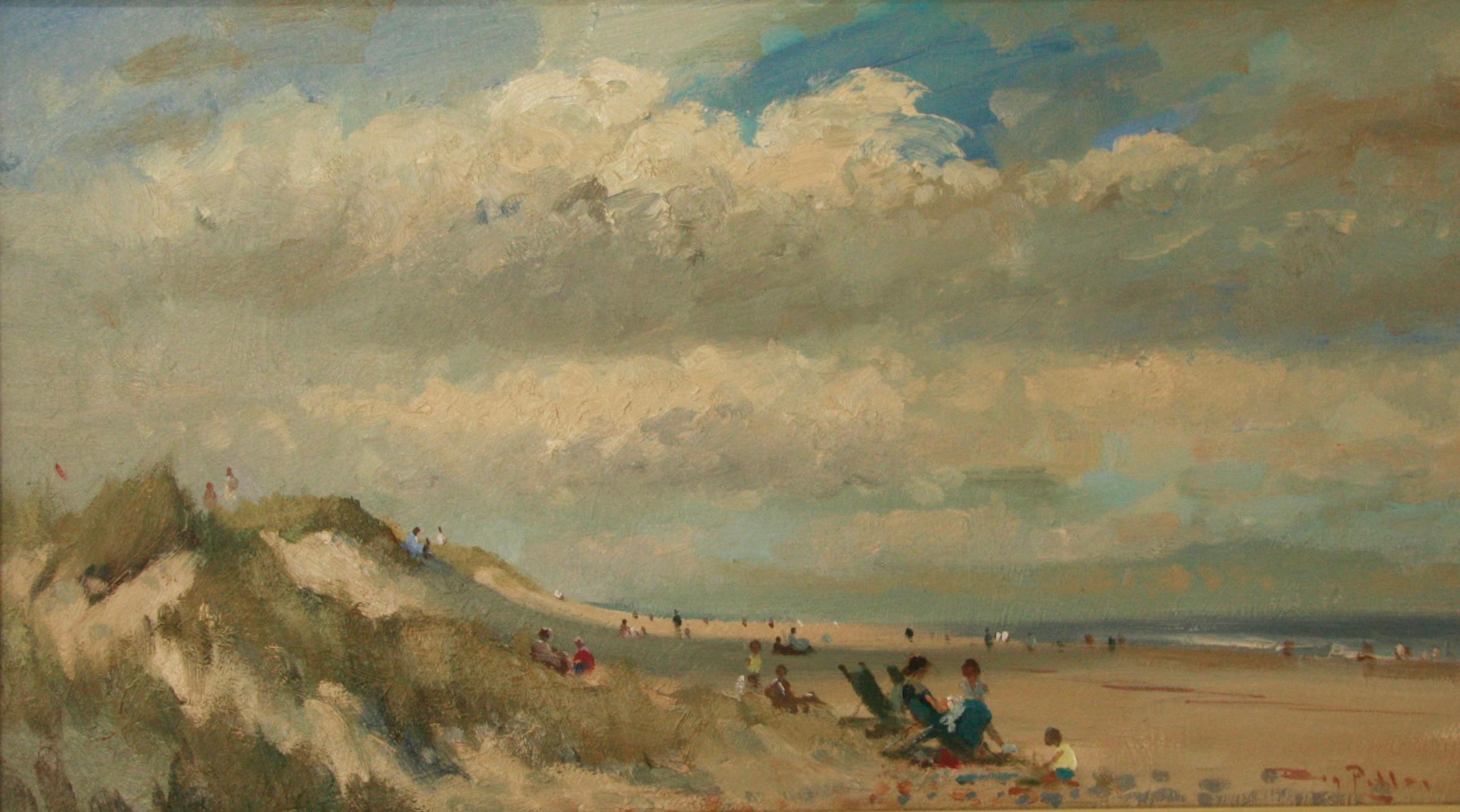 AFTER THE STORM.ROY PETLEY Impressionniste britannique contemporain - Painting de Roy Petley