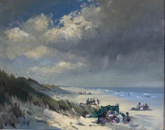 BANK HOLIDAY PASSING STORM  Roy Petley 1950 renowned Contempary British artist