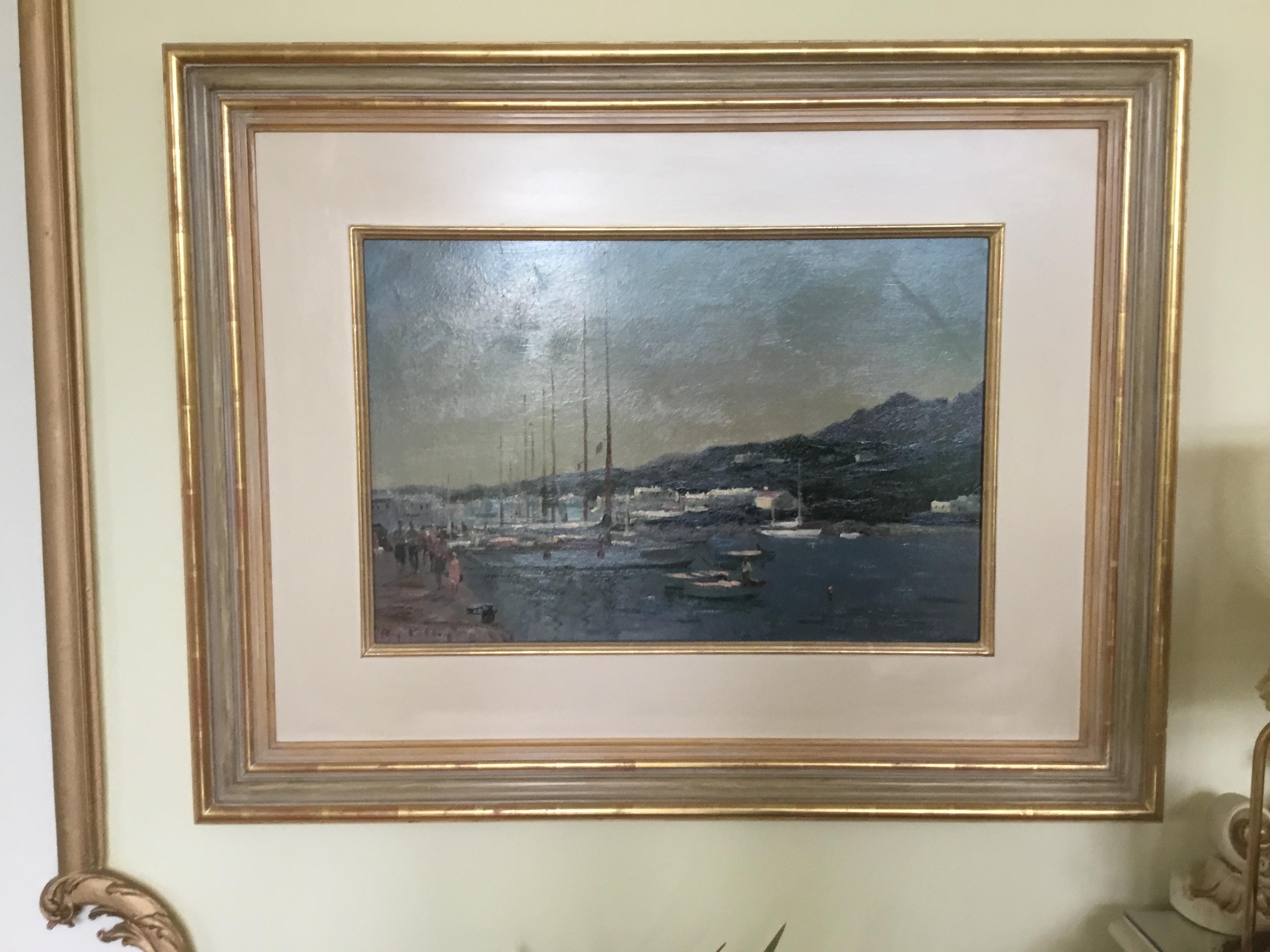 BY THE HARBOUR.Roy Petley 1950 contemporary British impressionist   For Sale 9