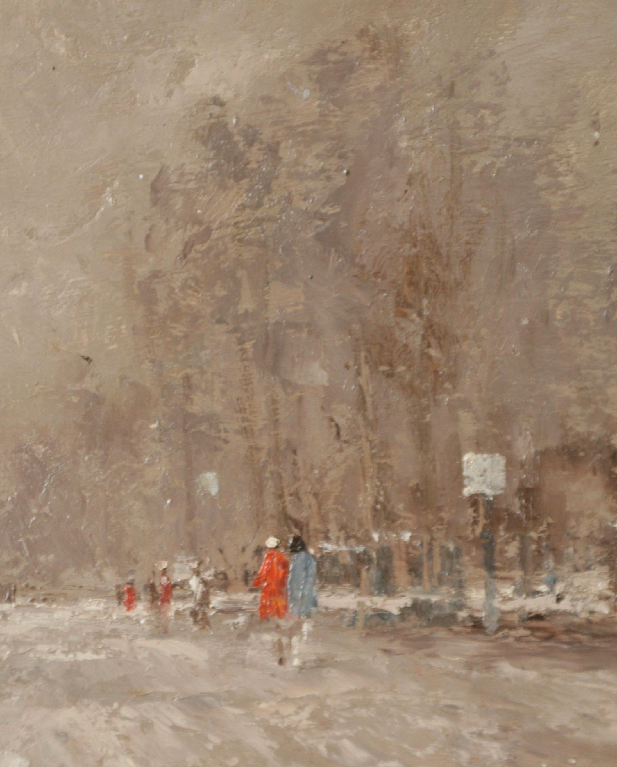 DECEMBER SNOW HYDE PARK..Roy Petley contemporary English artist   For Sale 6