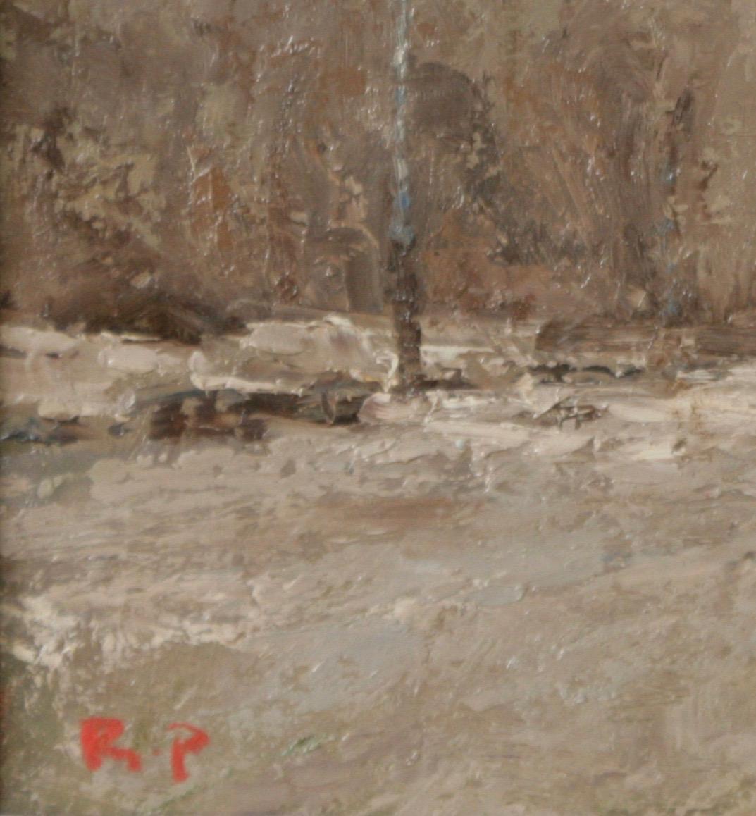 NEIGE DE DÉCEMBRE HYDE PARK..Roy Petley artiste anglais contemporain en vente 7