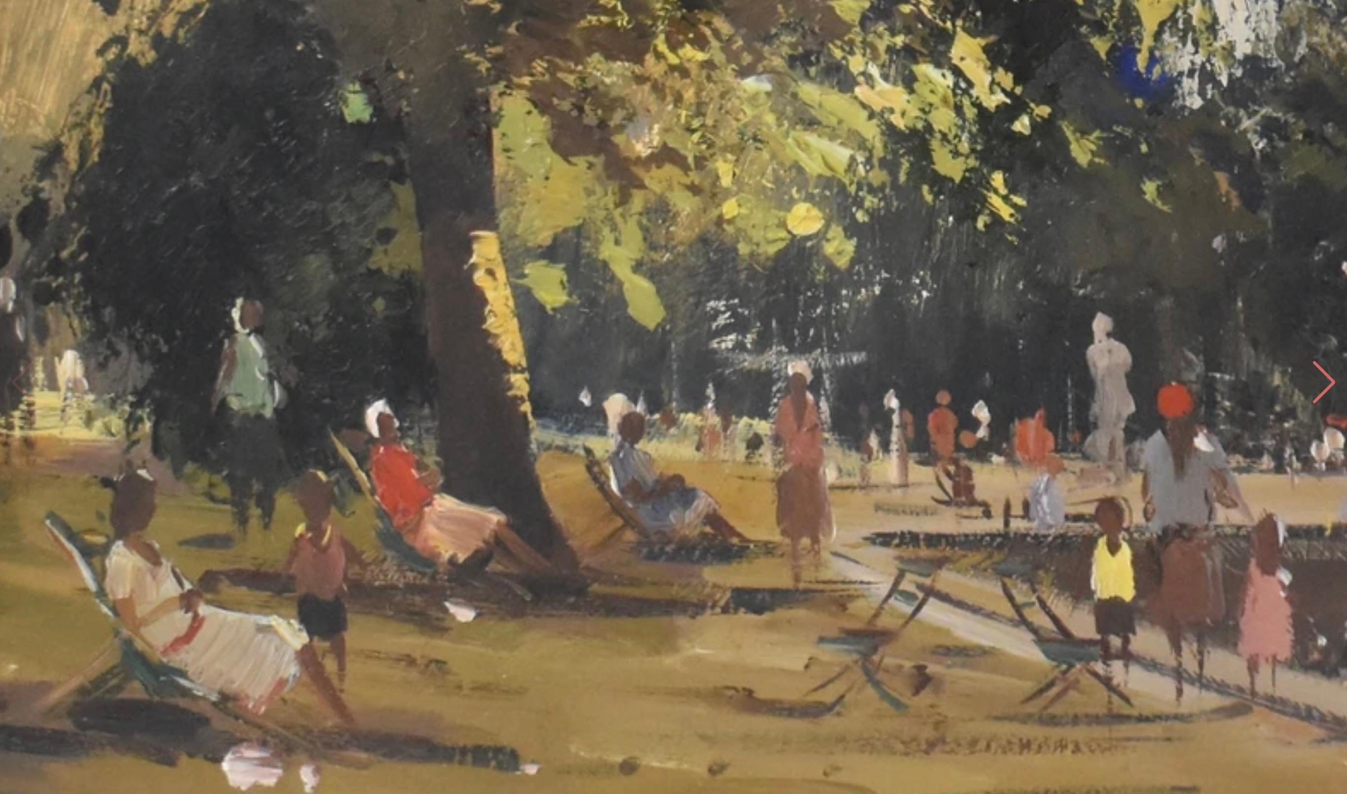 sunday hyde park Serpentine London.Roy Petley contemporary British  For Sale 12