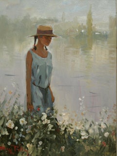 THE RIVER WALK.Roy Petley  contemporary British artist