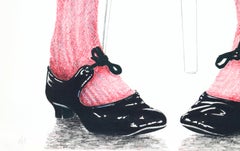 Knie, Pop Art Lithographie von Charles Roy Purcell