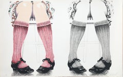 Vintage Knees, Lithograph by Charles Roy Purcell 1973