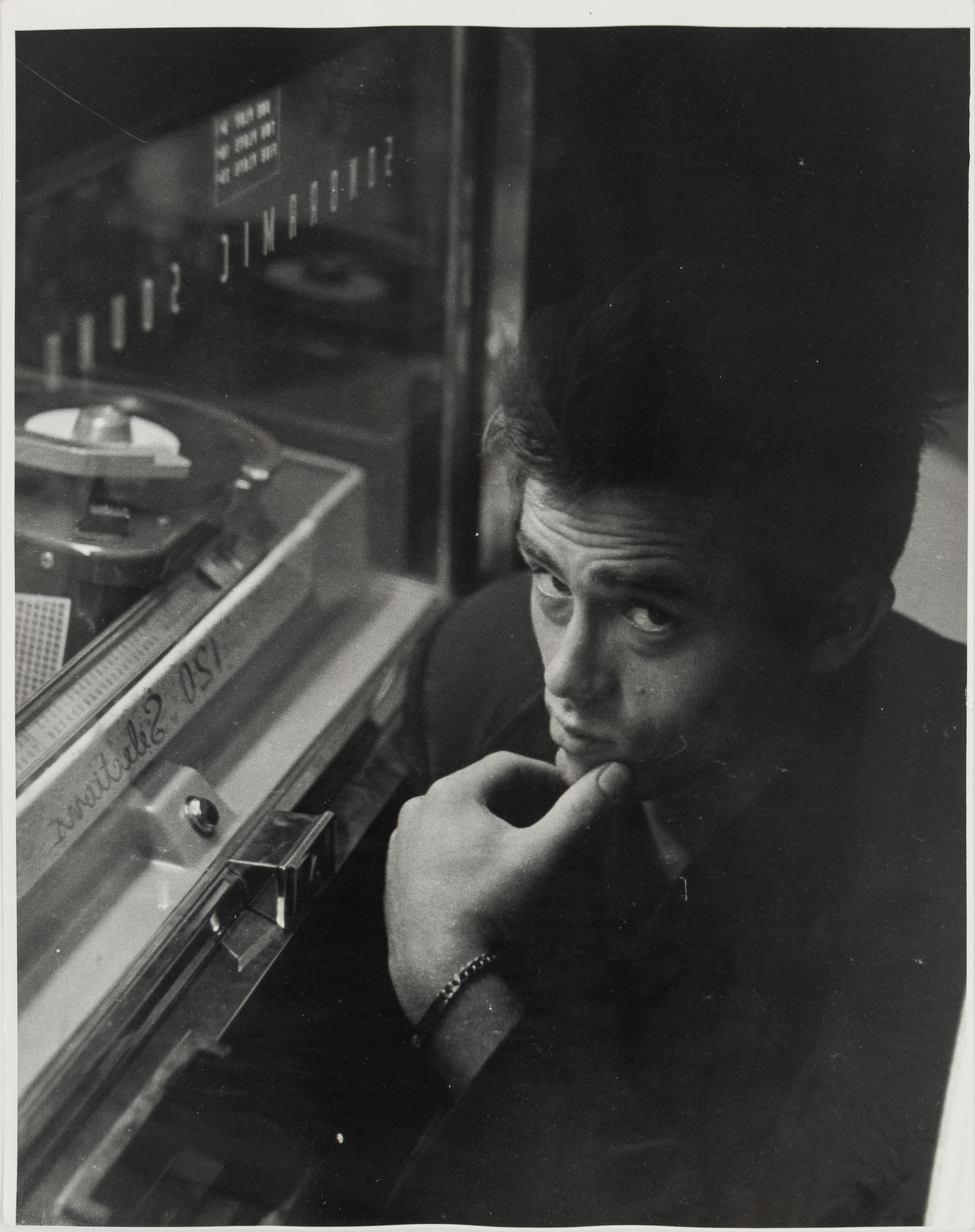 James Dean and Juke Box - black and white photograph by Roy Schatt For Sale 2
