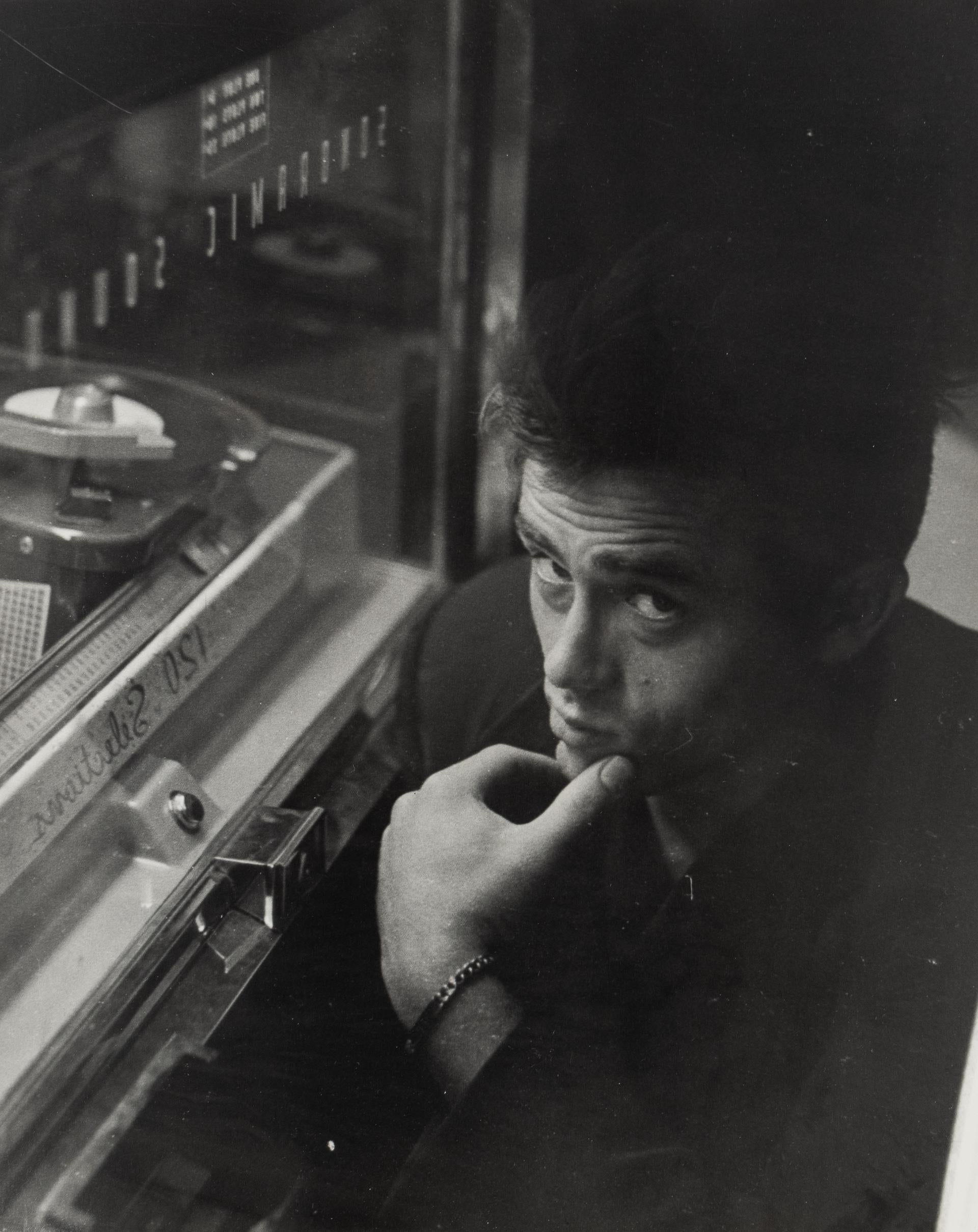 James Dean and Juke Box - black and white photograph by Roy Schatt For Sale 3
