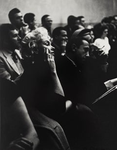 Marilyn Monroe at the Actor's Studio - black and white photograph by Roy Schatt