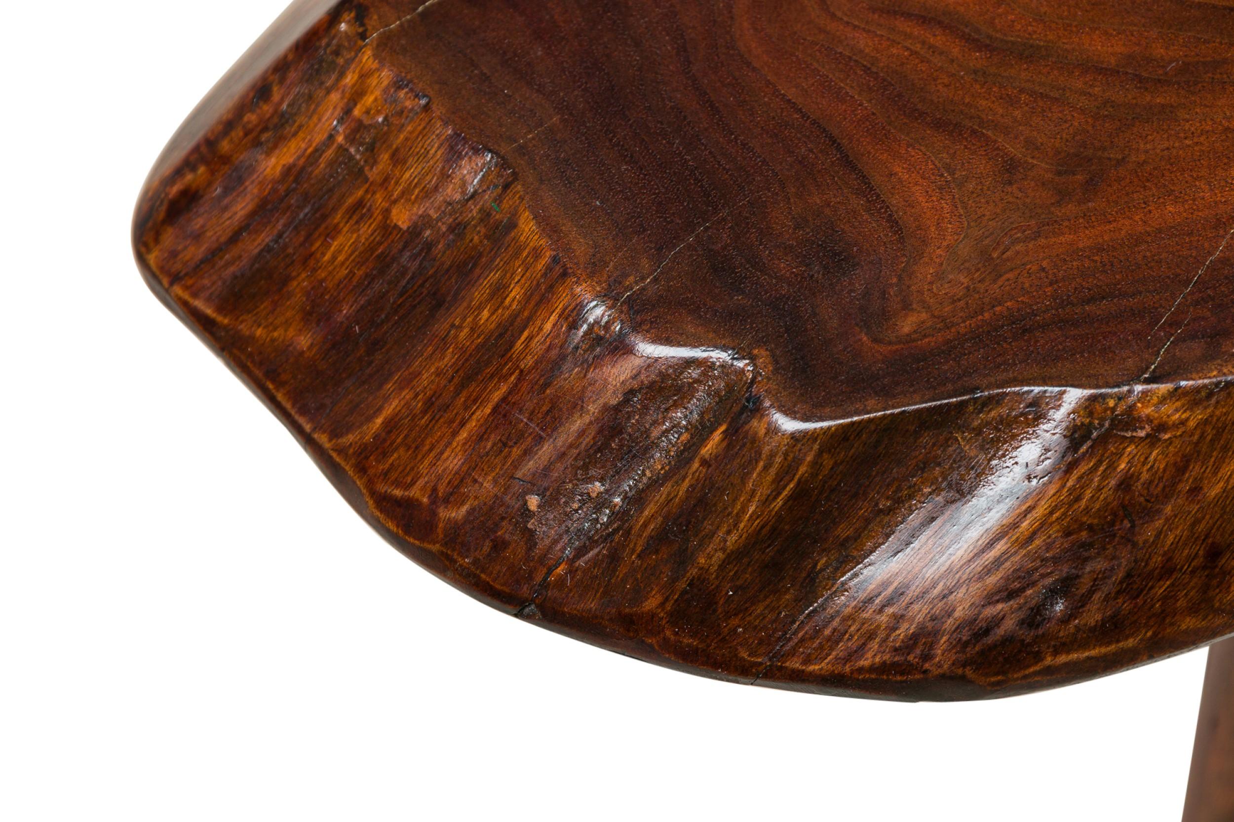 Roy Sheldon Amerikanischer Mid-Century Studio Craft-Cocktailtisch mit freier Kante im Zustand „Gut“ im Angebot in Queens, NY
