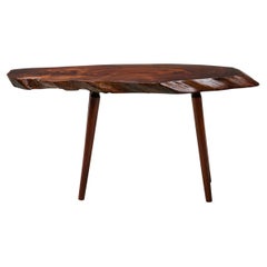 Roy Sheldon Amerikanischer Mid-Century Studio Craft-Cocktailtisch mit freier Kante