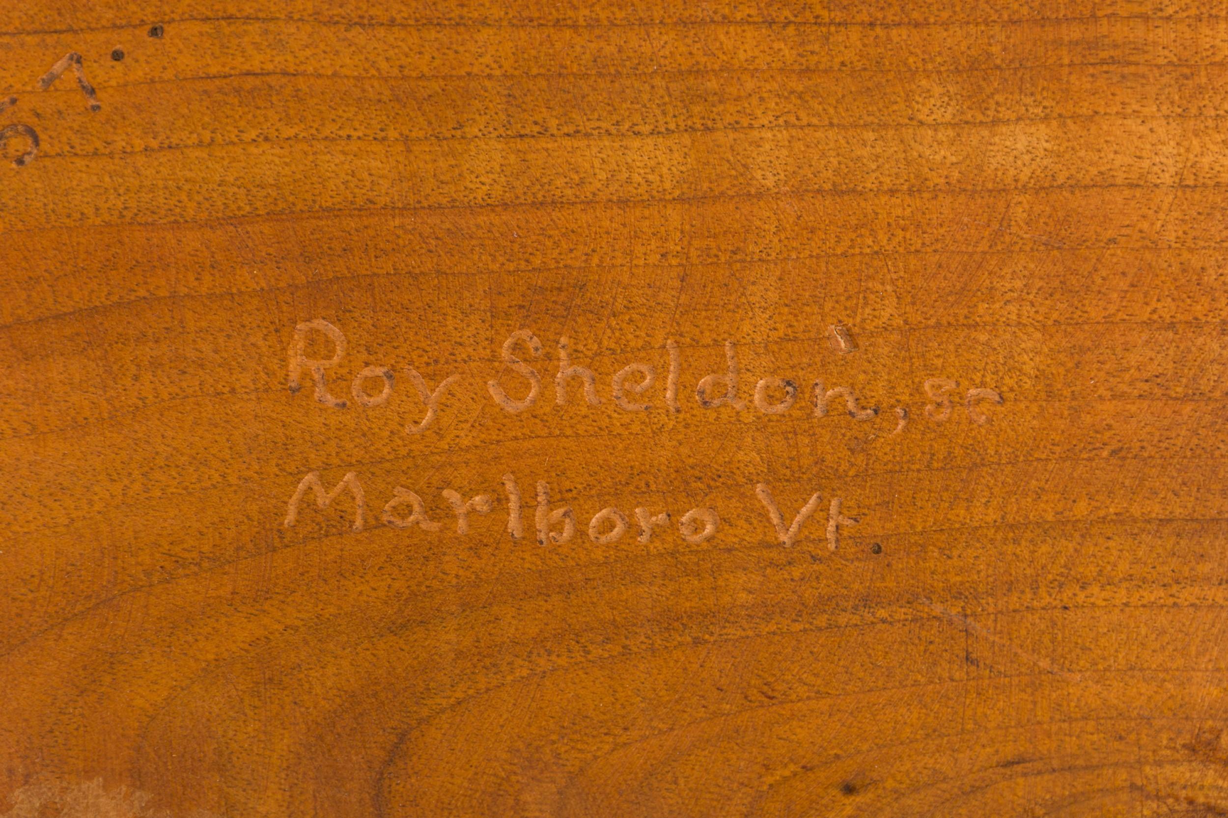 Roy Sheldon Tavolo da Cocktail a Bordo Libero Tripode Americano del Mid-Century in vendita 4