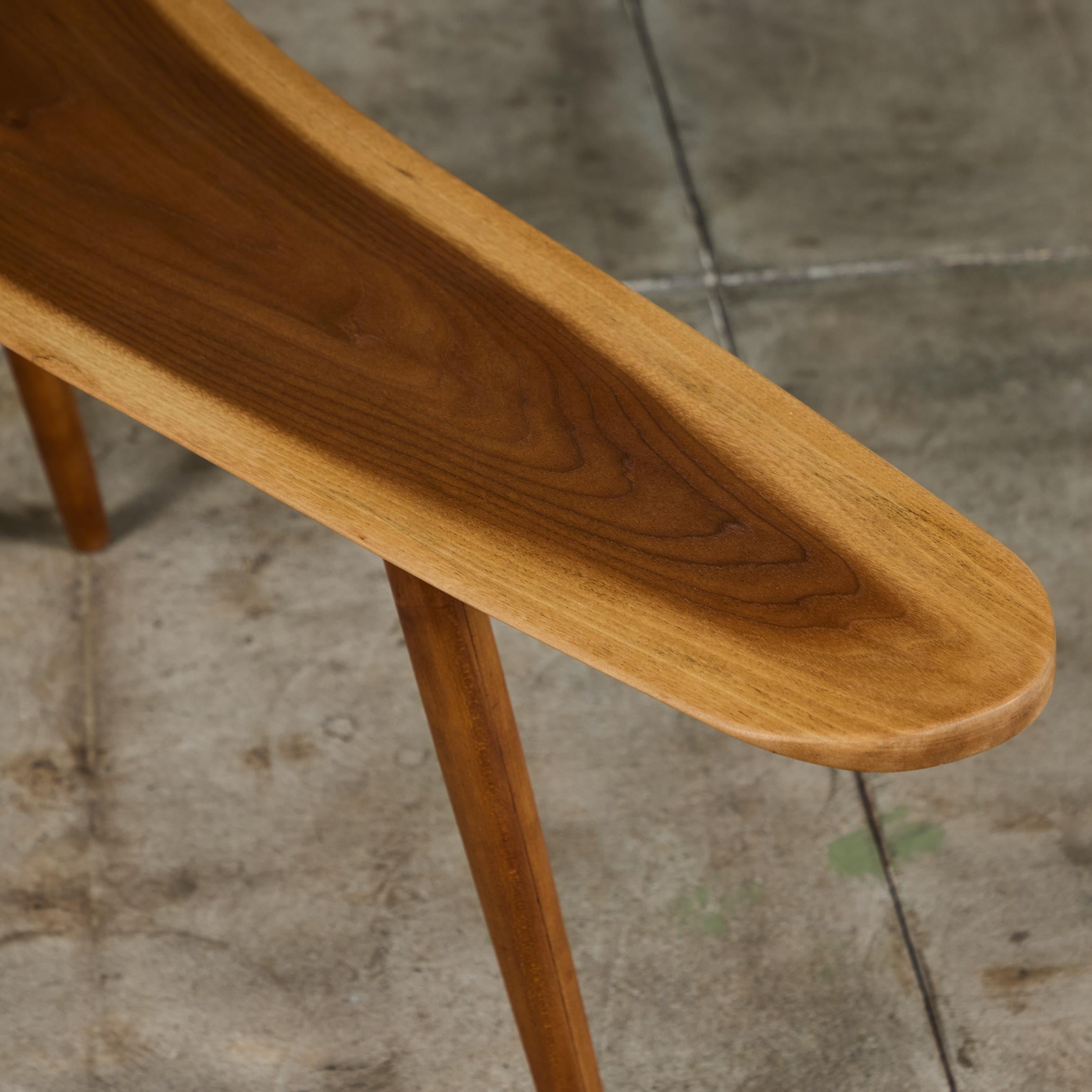 Roy Sheldon Free Edge Walnut Accent Table 5