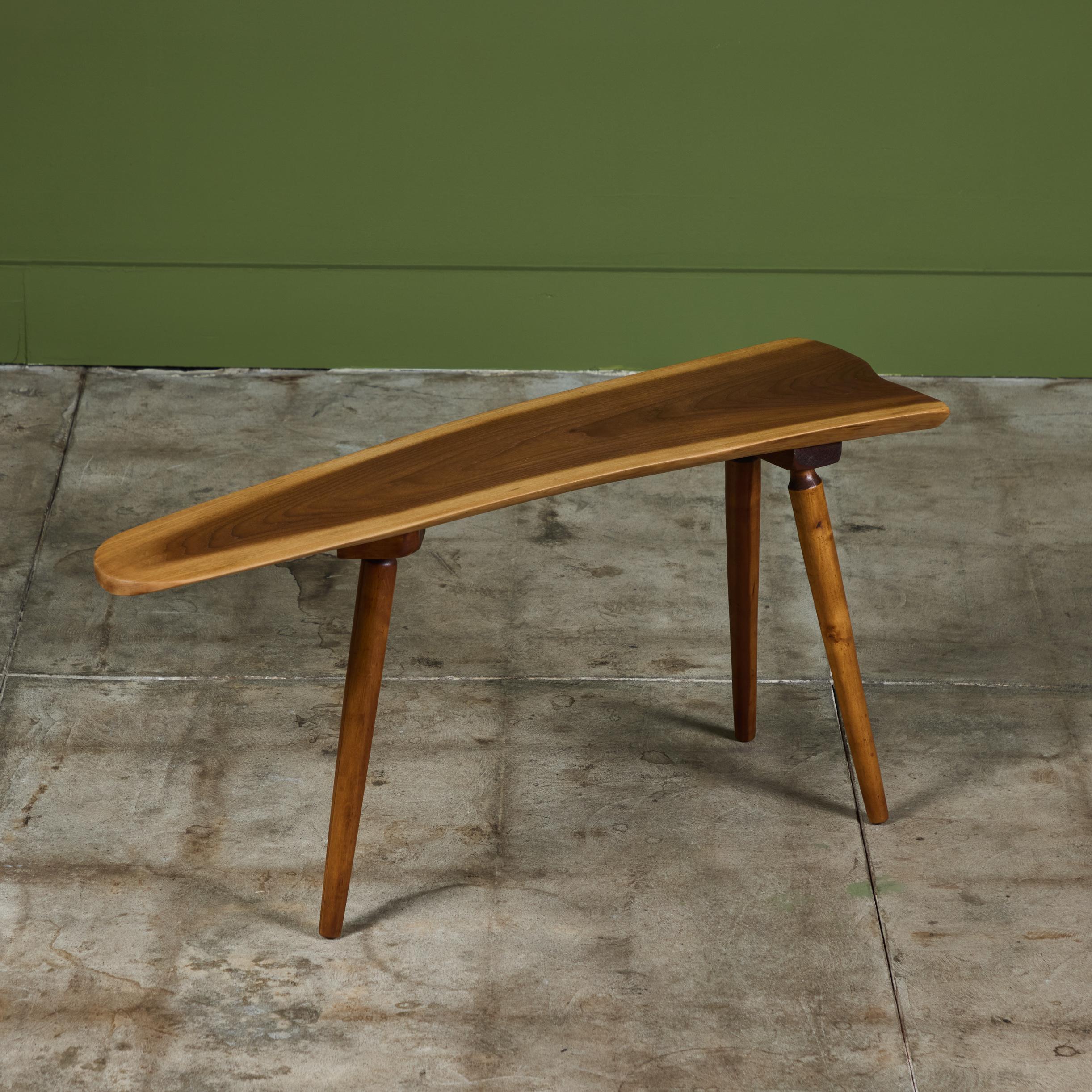 Roy Sheldon Free Edge Walnut Accent Table 2