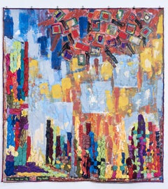 Sun rises over the city