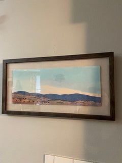 Chama Hills, pastello a olio incorniciato 16x28